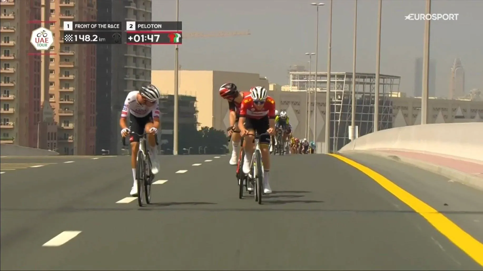 "Beter finishen in drie uur dan in vier uur en half" - Tadej Pogacar verklaart verrassende ontsnappingspoging in UAE Tour