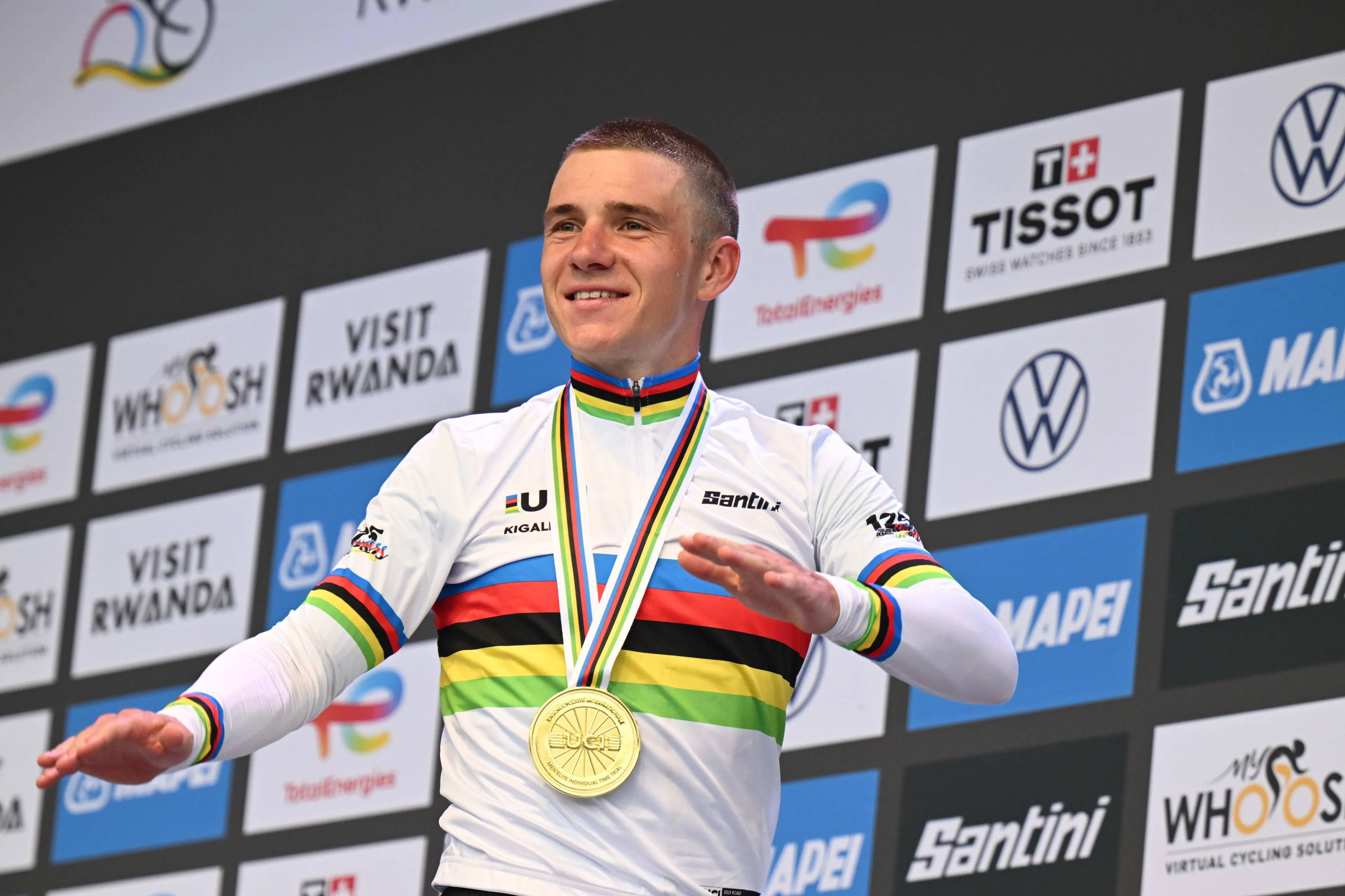 Remco Evenepoel zal de belangrijkste rivaal van Pogacar zijn bij de Kigali Road World Cup
