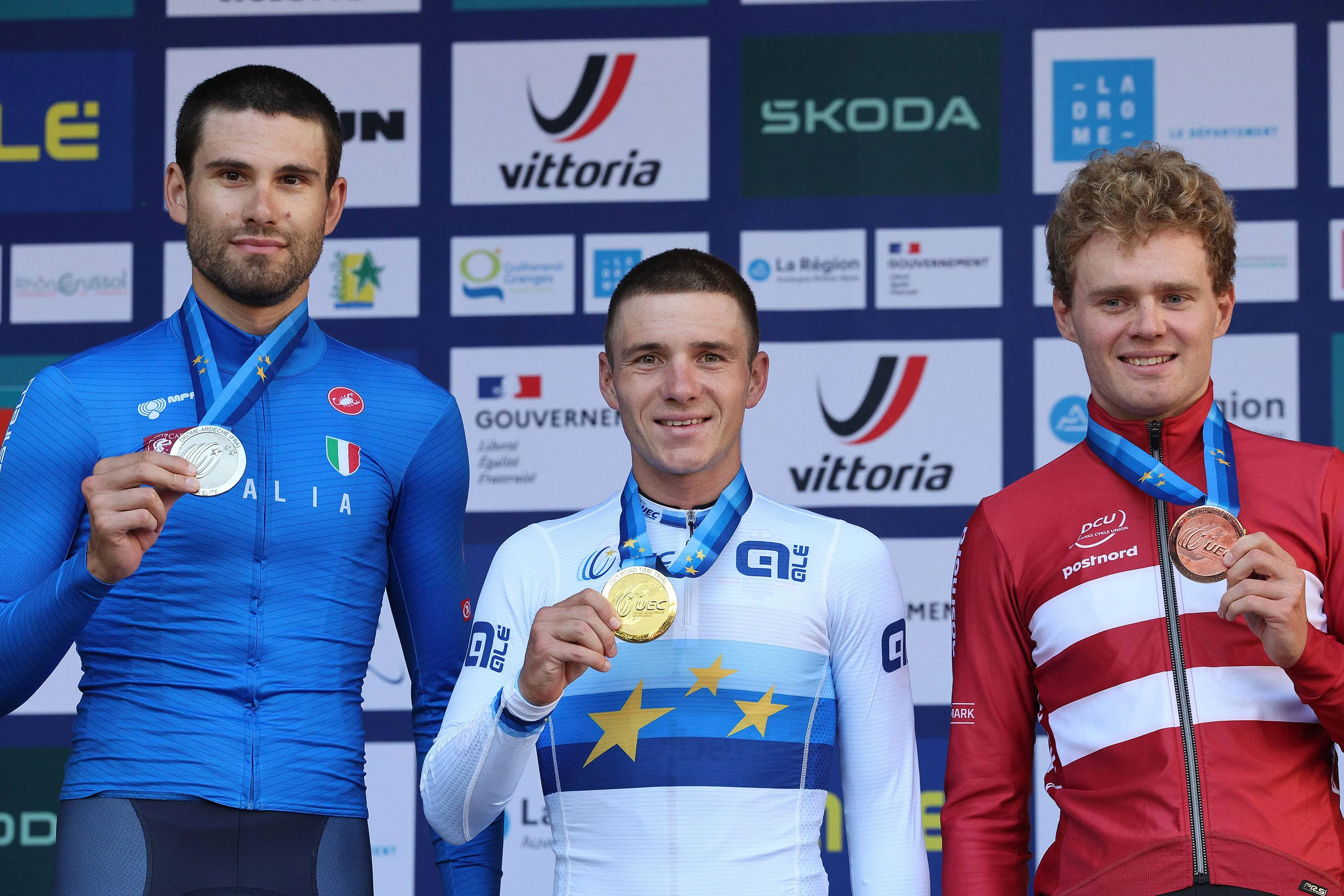 Ganna, Evenepoel, Larsen