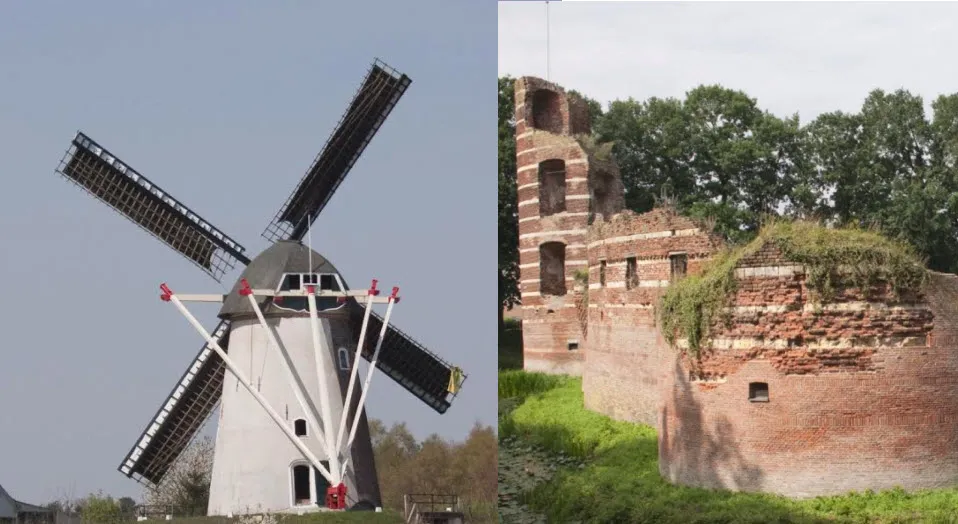 hernense molen en ruine batenburg