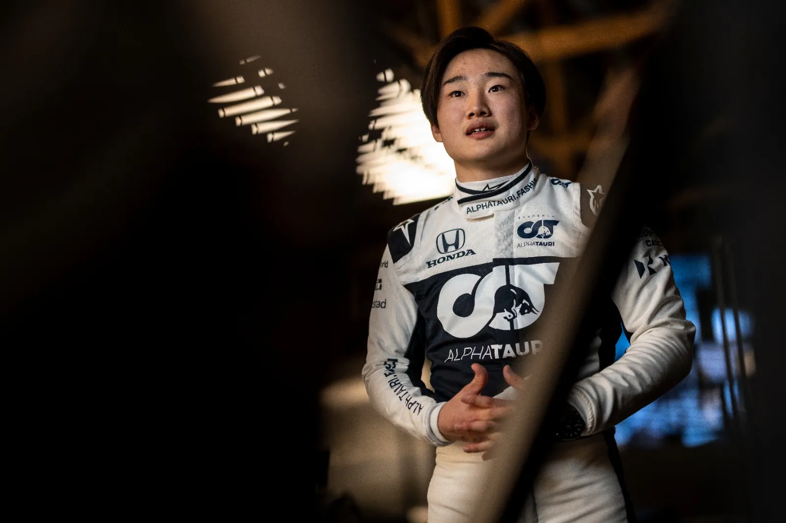 Tsunoda gebruikte een opvallende DRS-truc tijdens de wintertest