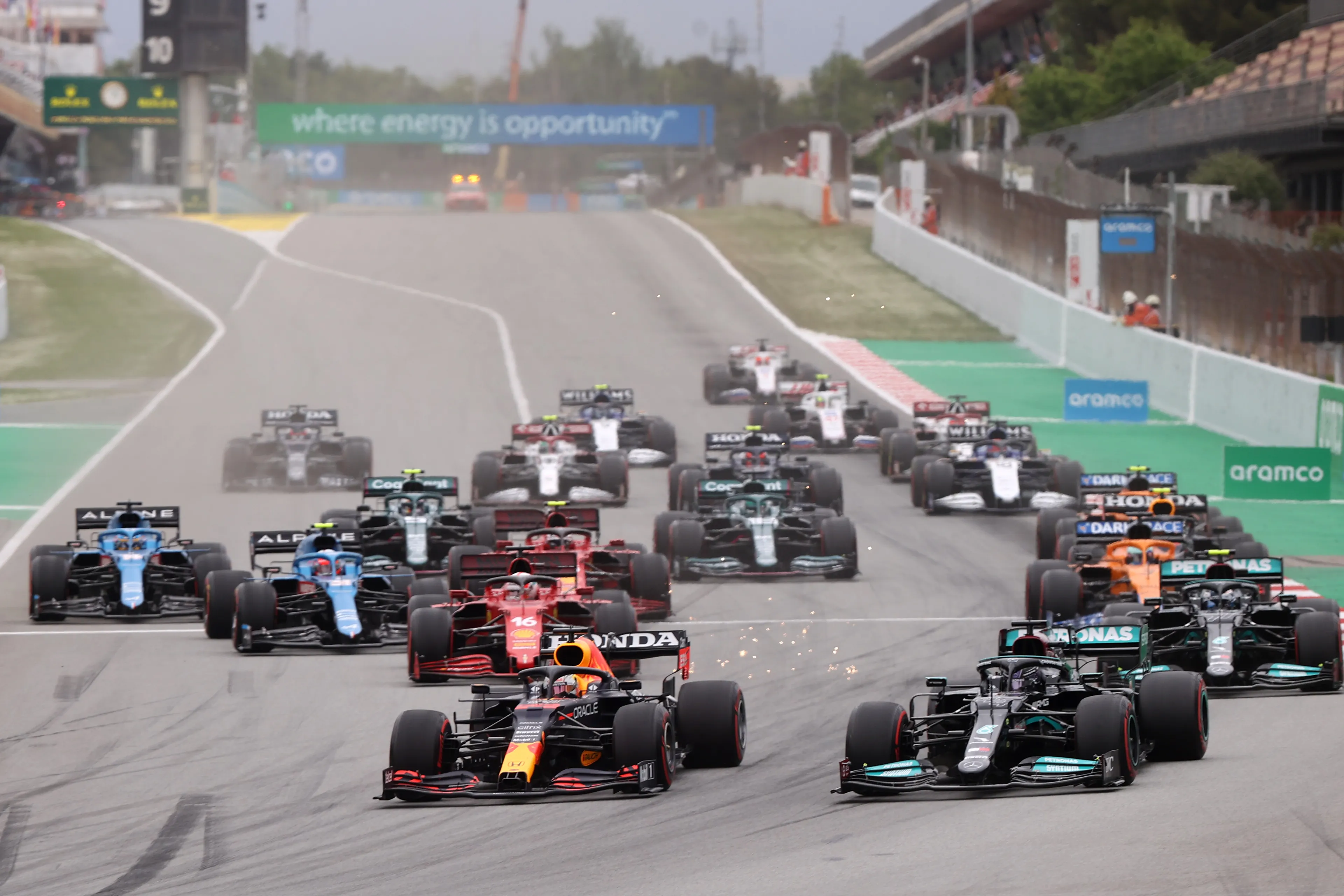 start gp spanje verstappen hamilton