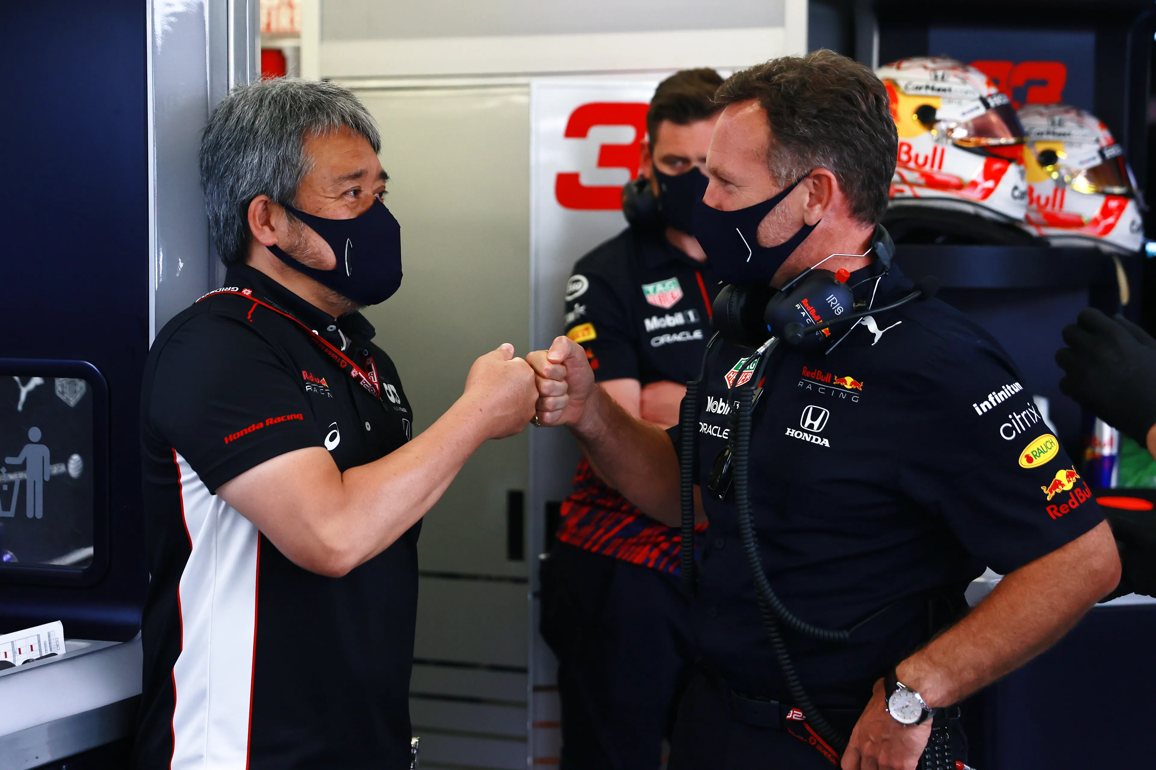 Christian Horner Toyoharu Tanabe Honda