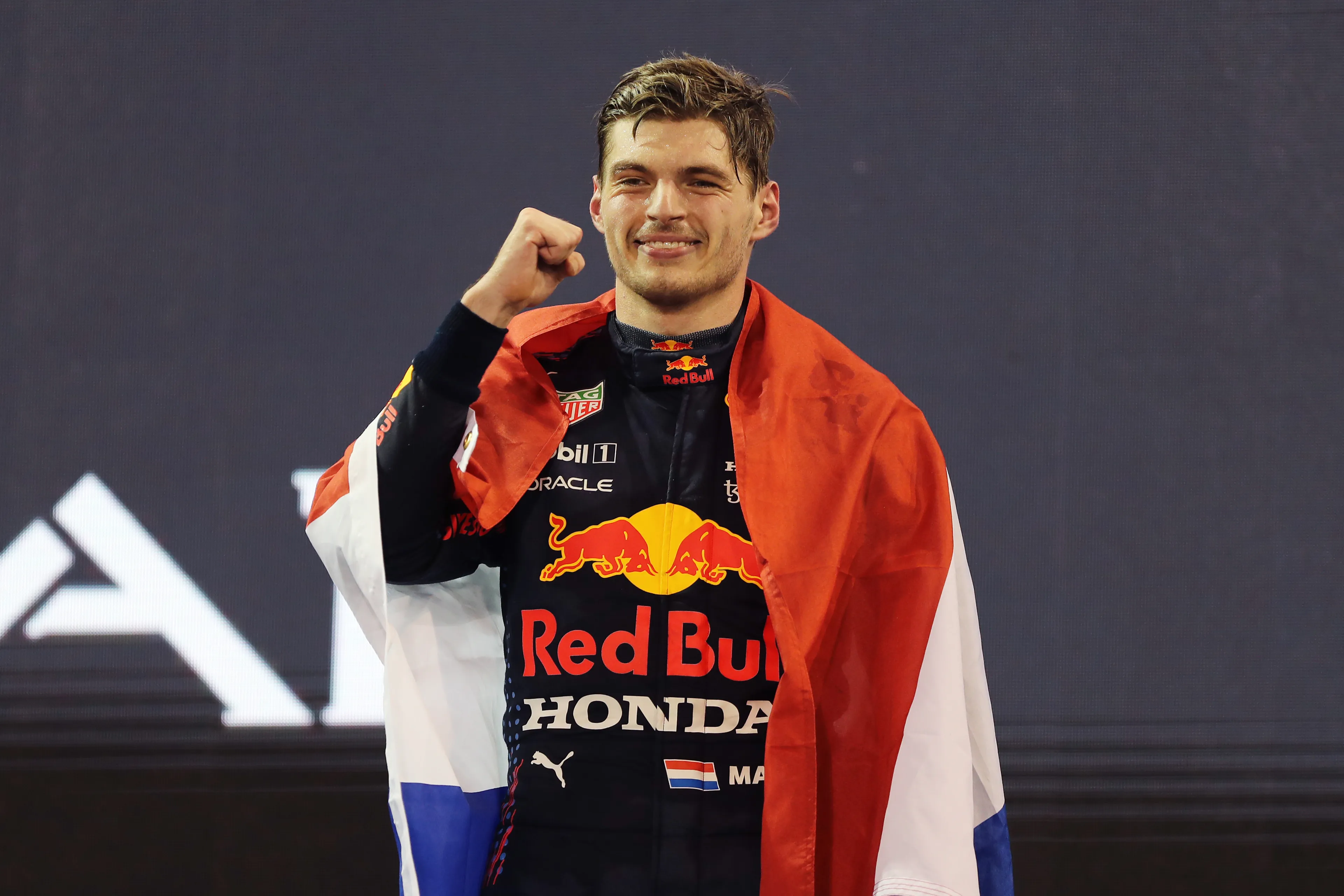 Max Verstappen juicht