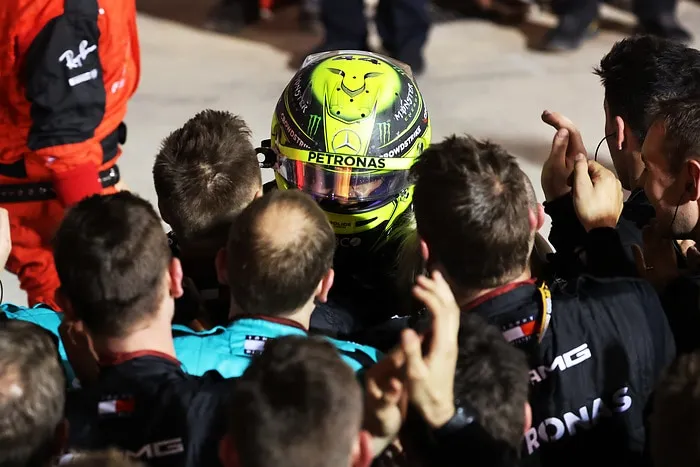 Lewis Hamilton Mercedes GP Bahrein