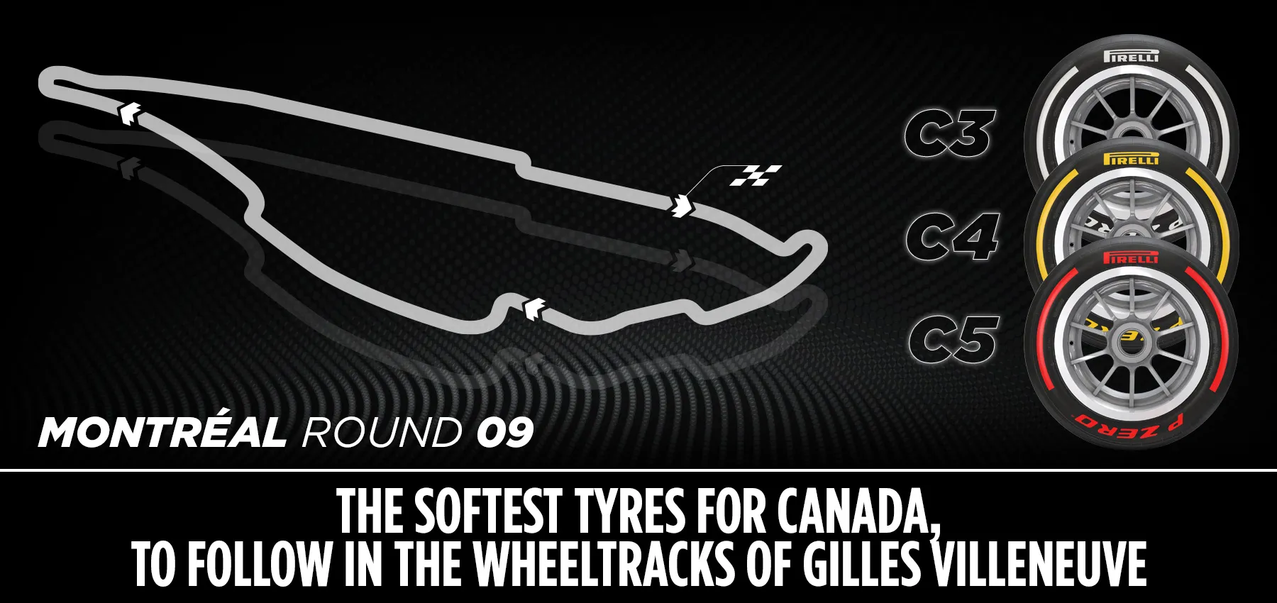 Pirelli levert drie zachtste compounds voor Circuit Gilles Villeneuve 'dat geen genade kent'