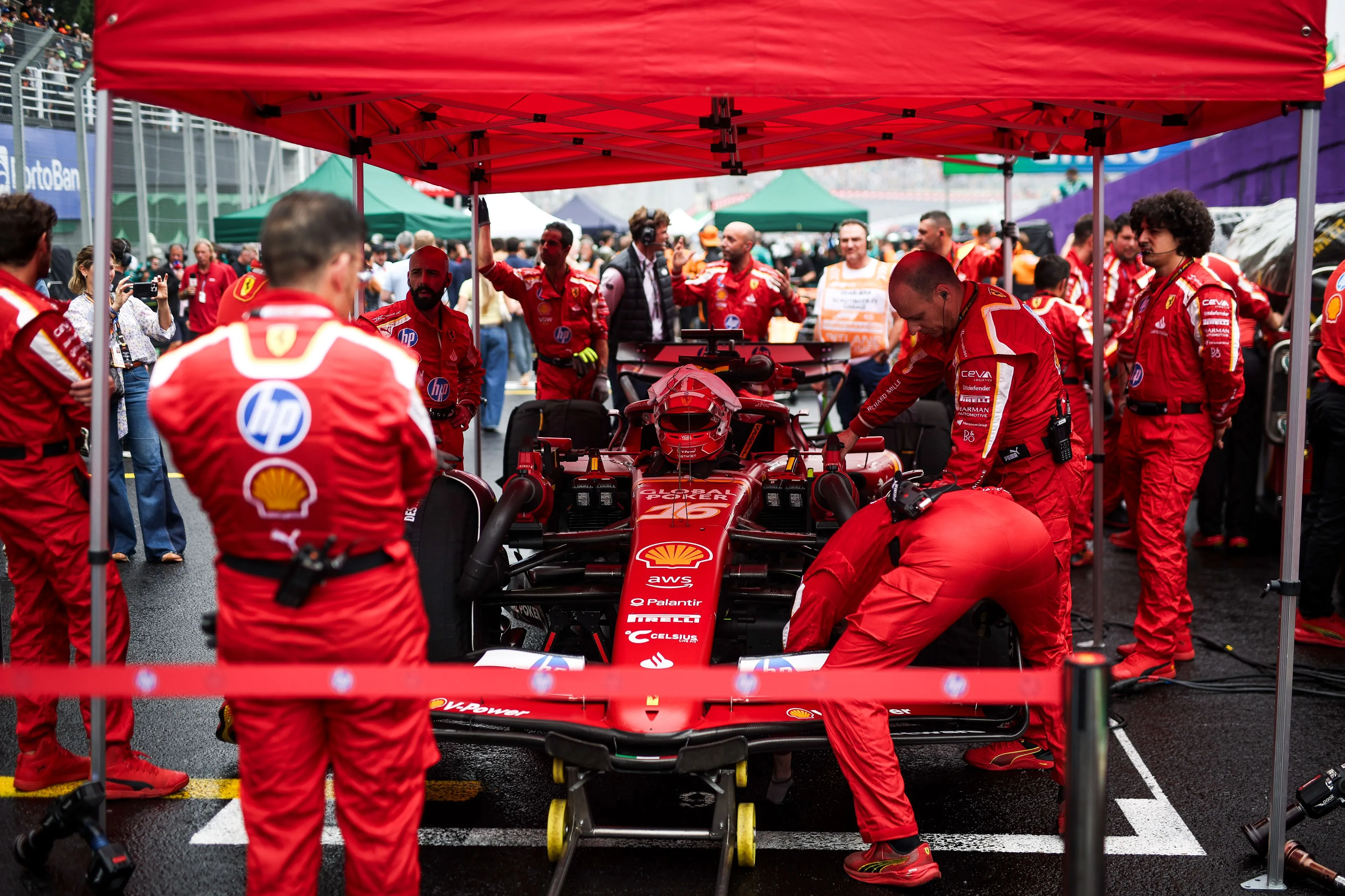 charles leclerc 2024 ferrari zondag racedag brazilie