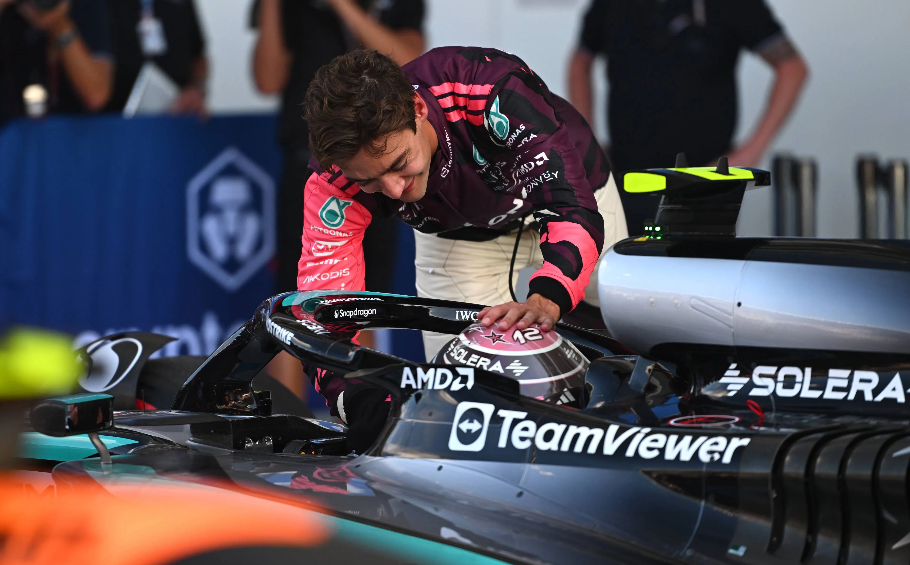 andrea kimi antonelli pole sprintrace miami george russell