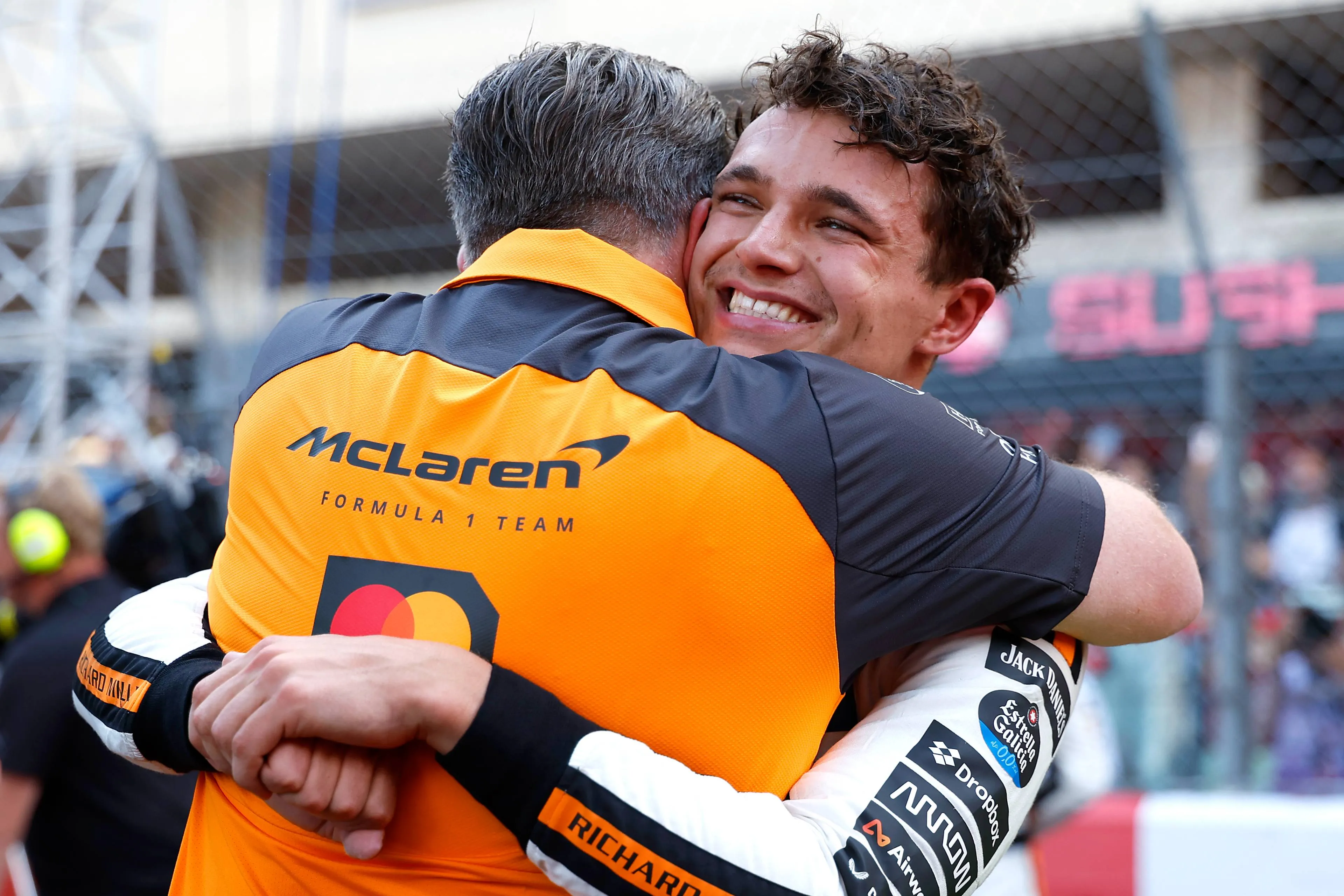 zak brown lando norris mclaren 2025 monaco gp