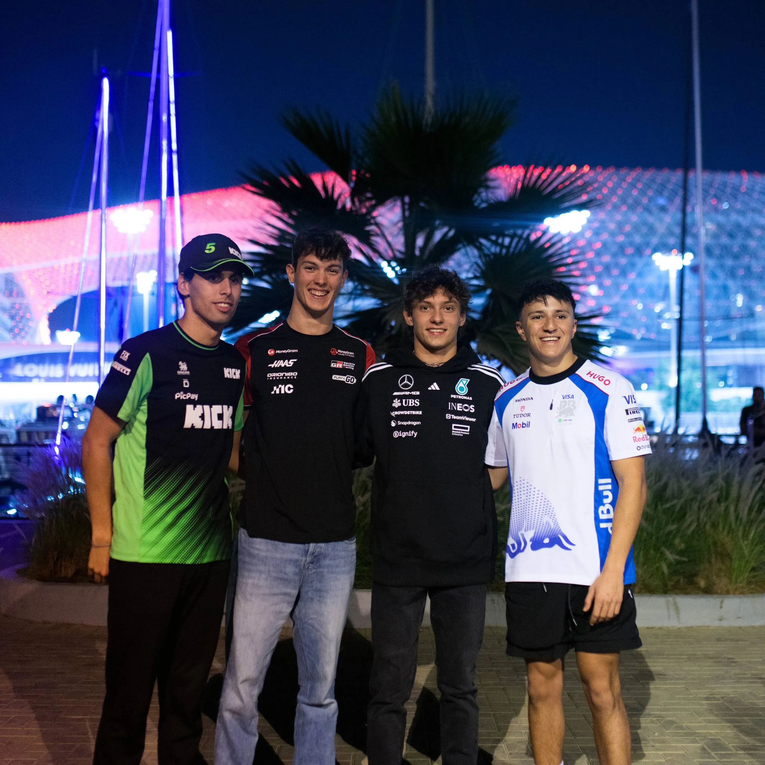 gabriel-bortoleto-oliver-bearman-kimi-antonelli-isack-hadjar-rookies-abu-dhabi