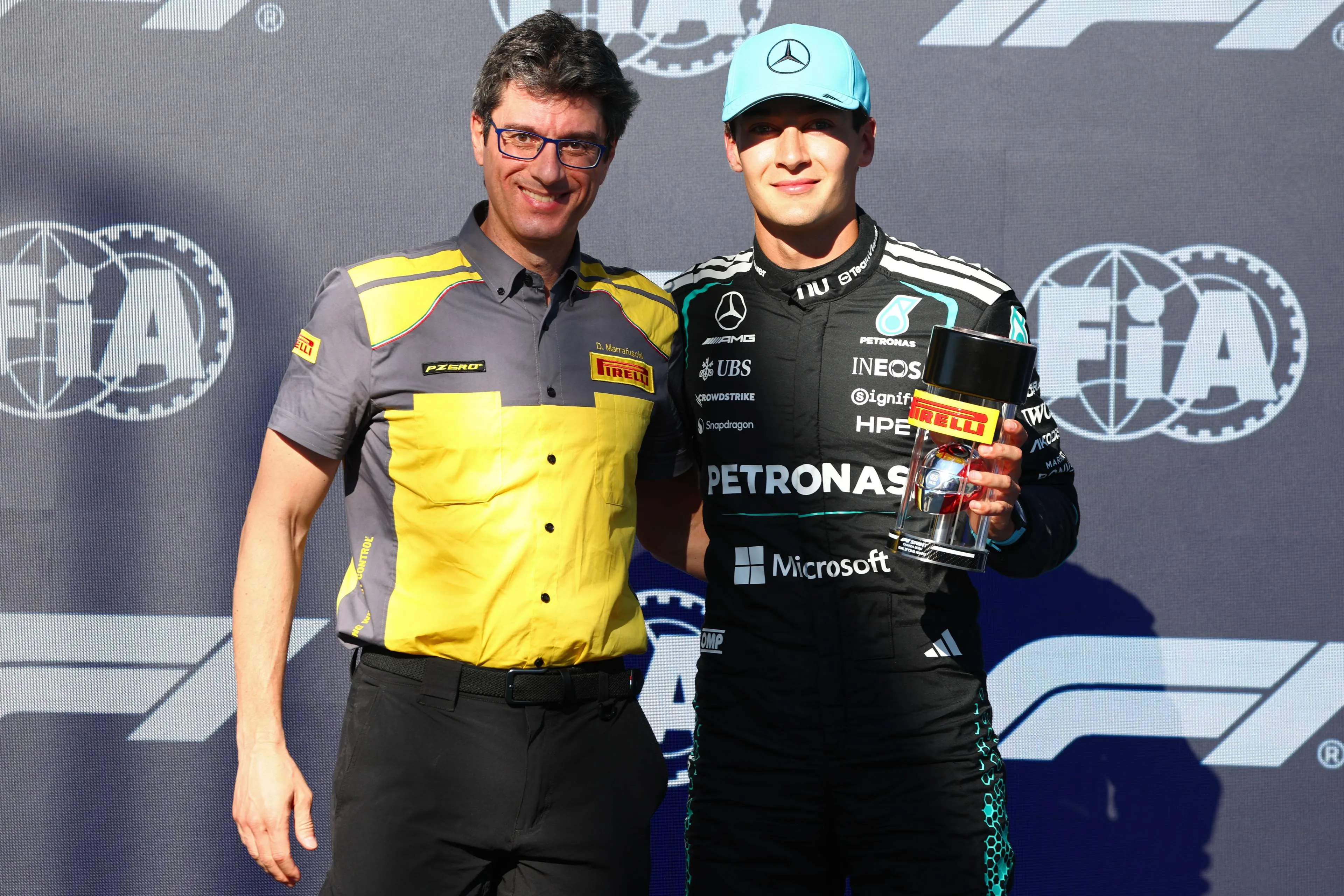 dario-marrafuschi-pirelli-george-russell-mercedes-poleposition-canada-32-friday-montreal-2026
