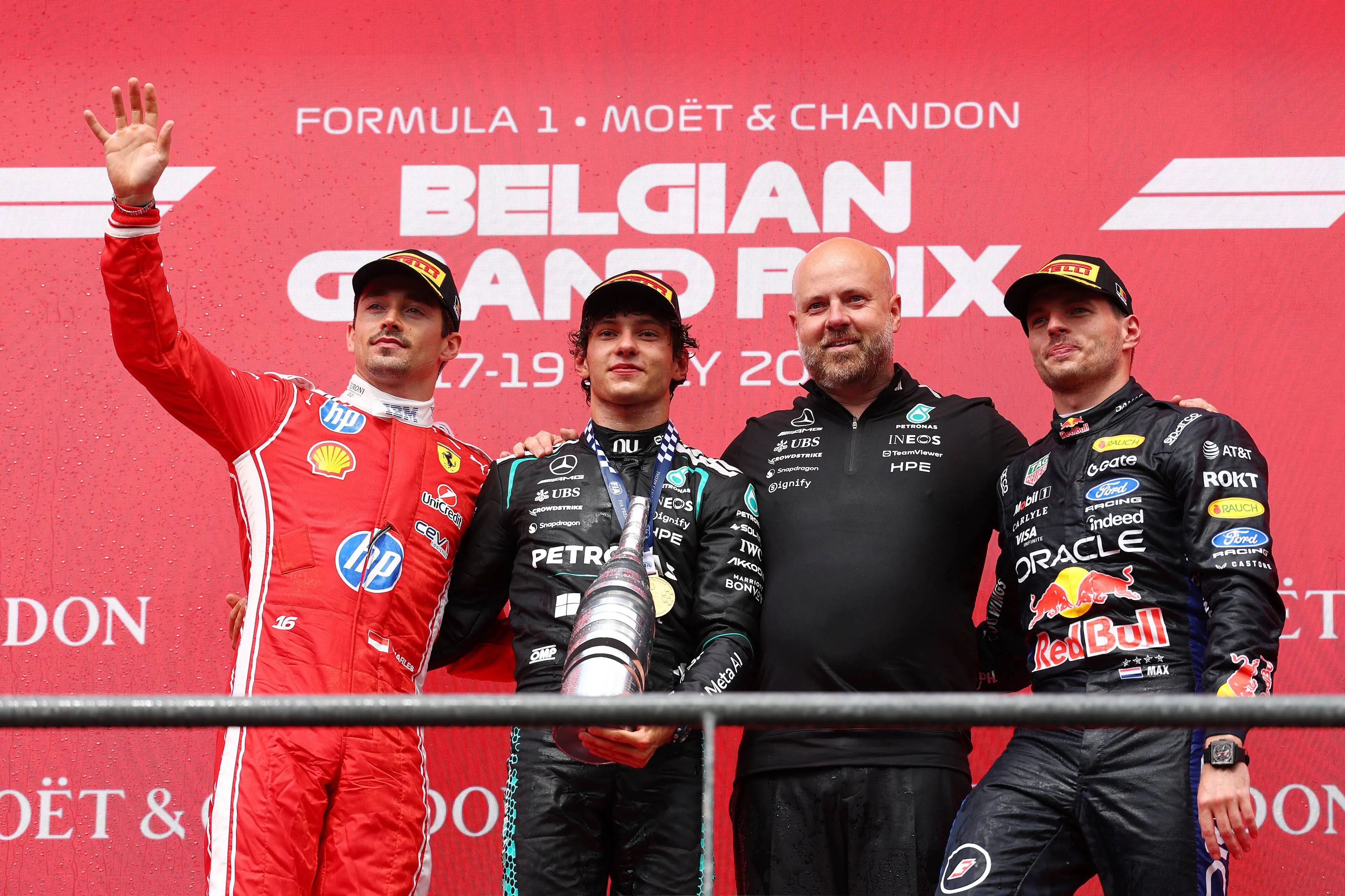 max-verstappen-red-bull-racing-gp-belgie-2026-zondag-andrea-kimi-antonelli-mercedes-charles-leclerc-ferrari-podium