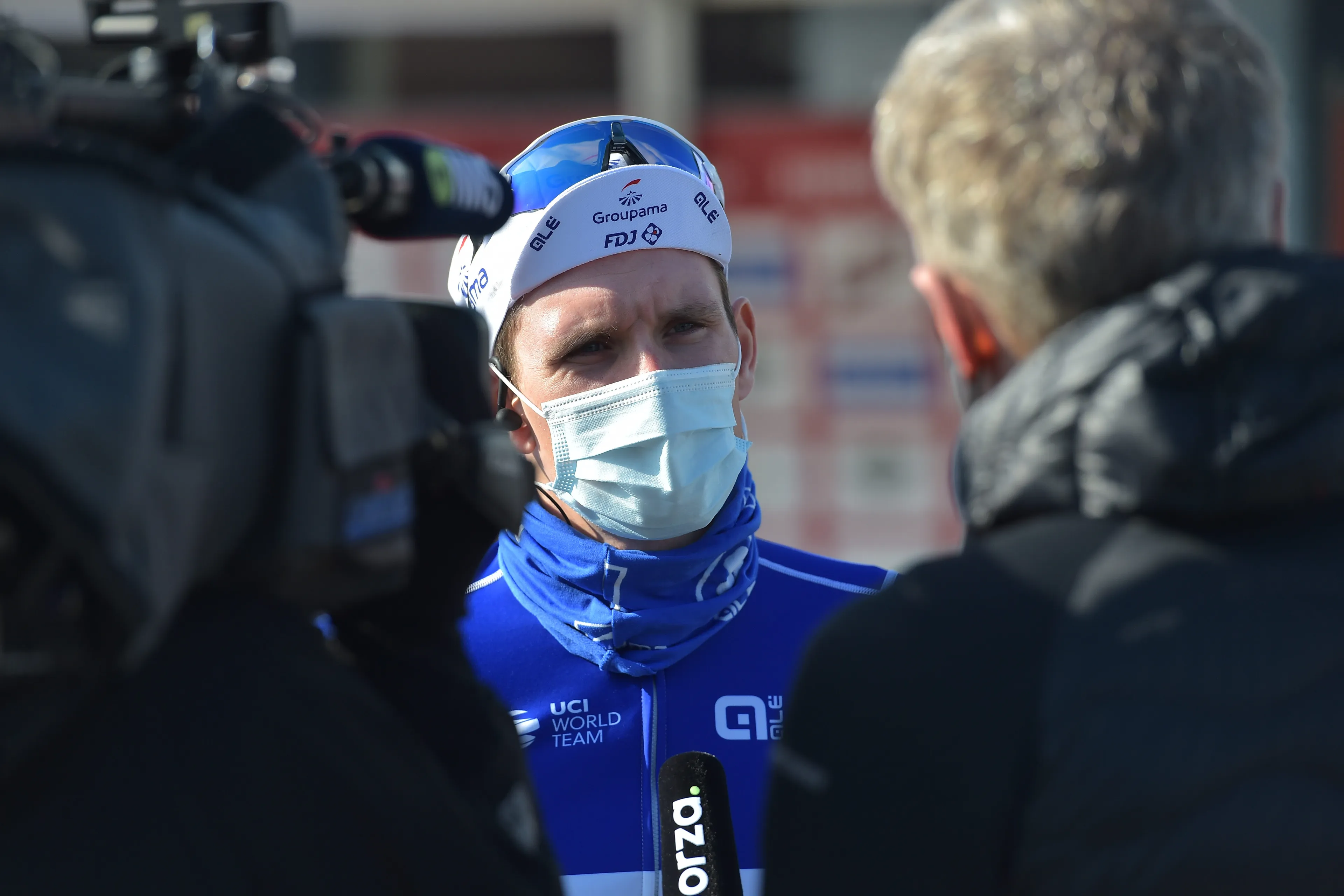 Topfavoriet Démare laat Belg Menten en Nederlander De Kleijn zijn hielen zien in Boucles de la Mayenne