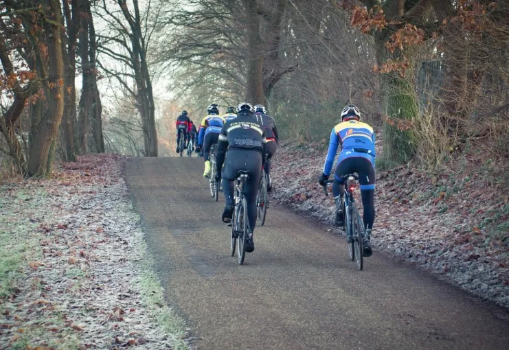 wielrennen in winter