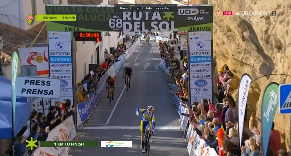 Kopgroep blijft verrassend het peloton voor in Ruta del Sol; Belg Herregodts zegeviert