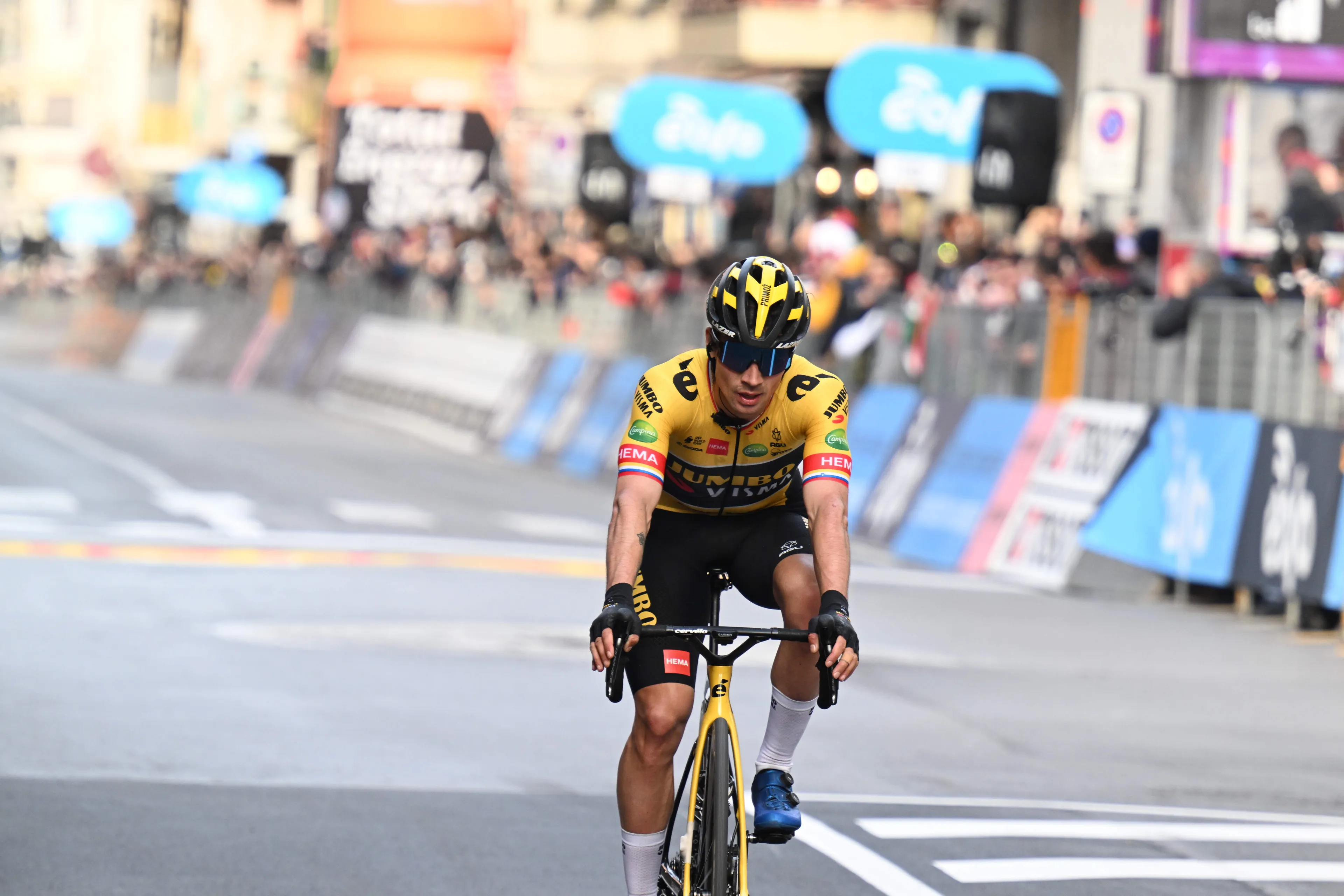 Roglic na tijdritzege tegen Evenepoel: 'Het is beter een voorsprong te hebben dan een achterstand'