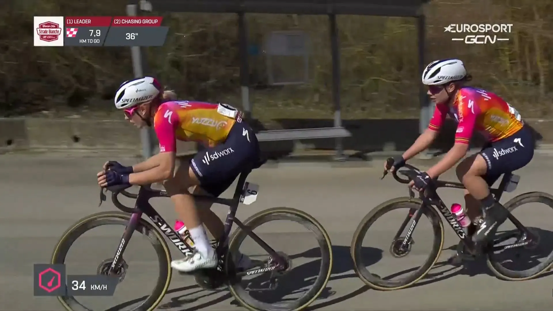 Vollering en Kopecky geven aan dat er 'geen afspraken waren' in Strade Bianche: 'Dacht dat ik mocht winnen'