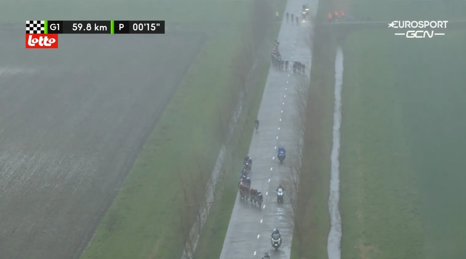 LIVE Classic Brugge-De Panne 2023 | Jakobsen, Groenewegen en Kooij mee in waaiergeweld in De Moeren