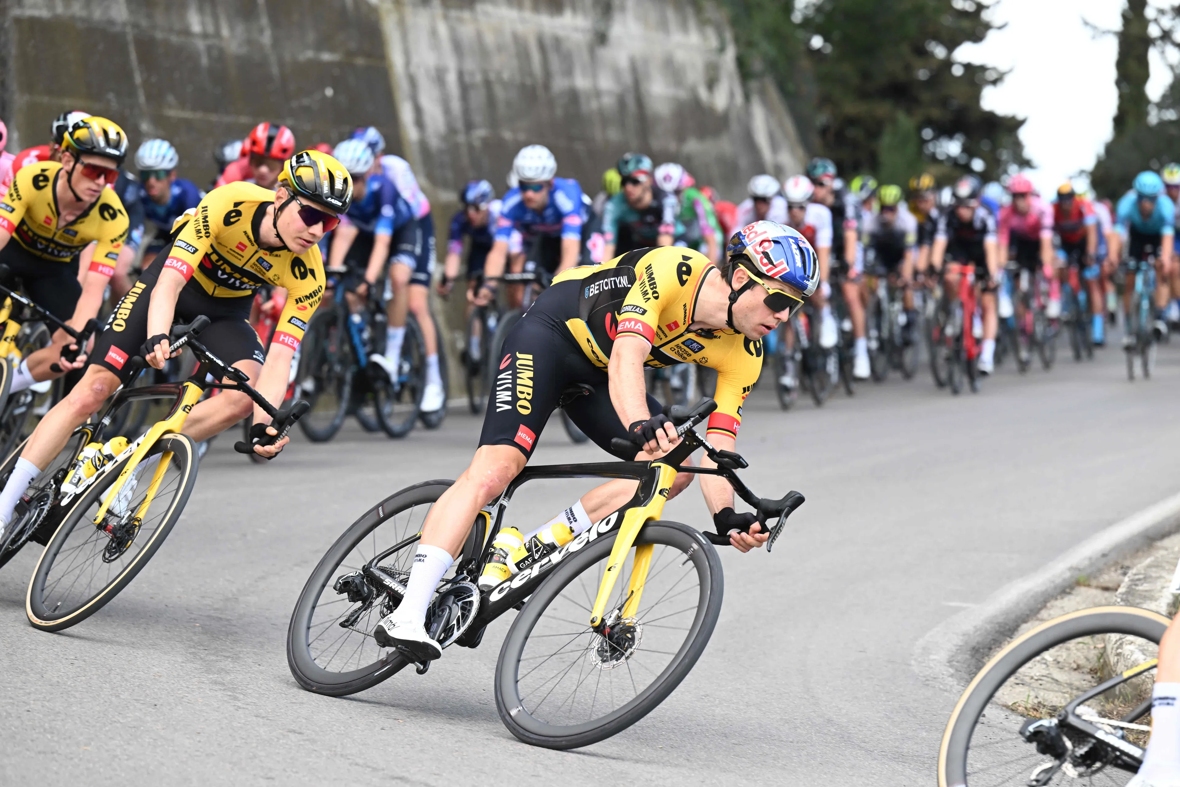 Van Aert en Pogacar gelijk aan kop bij wedkantoren, Van der Poel slechts outsider in Milaan-Sanremo