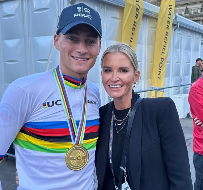 Van der Poel is erg gelukkig met vriendin Roxanne: 'Als iedereen was zoals zij, zouden we in een betere wereld leven'