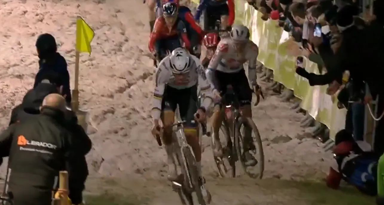 Van der Poel zegt, Van der Poel voert uit: Nederlander duldt exact halve wedstrijd tegenstand in Diegem