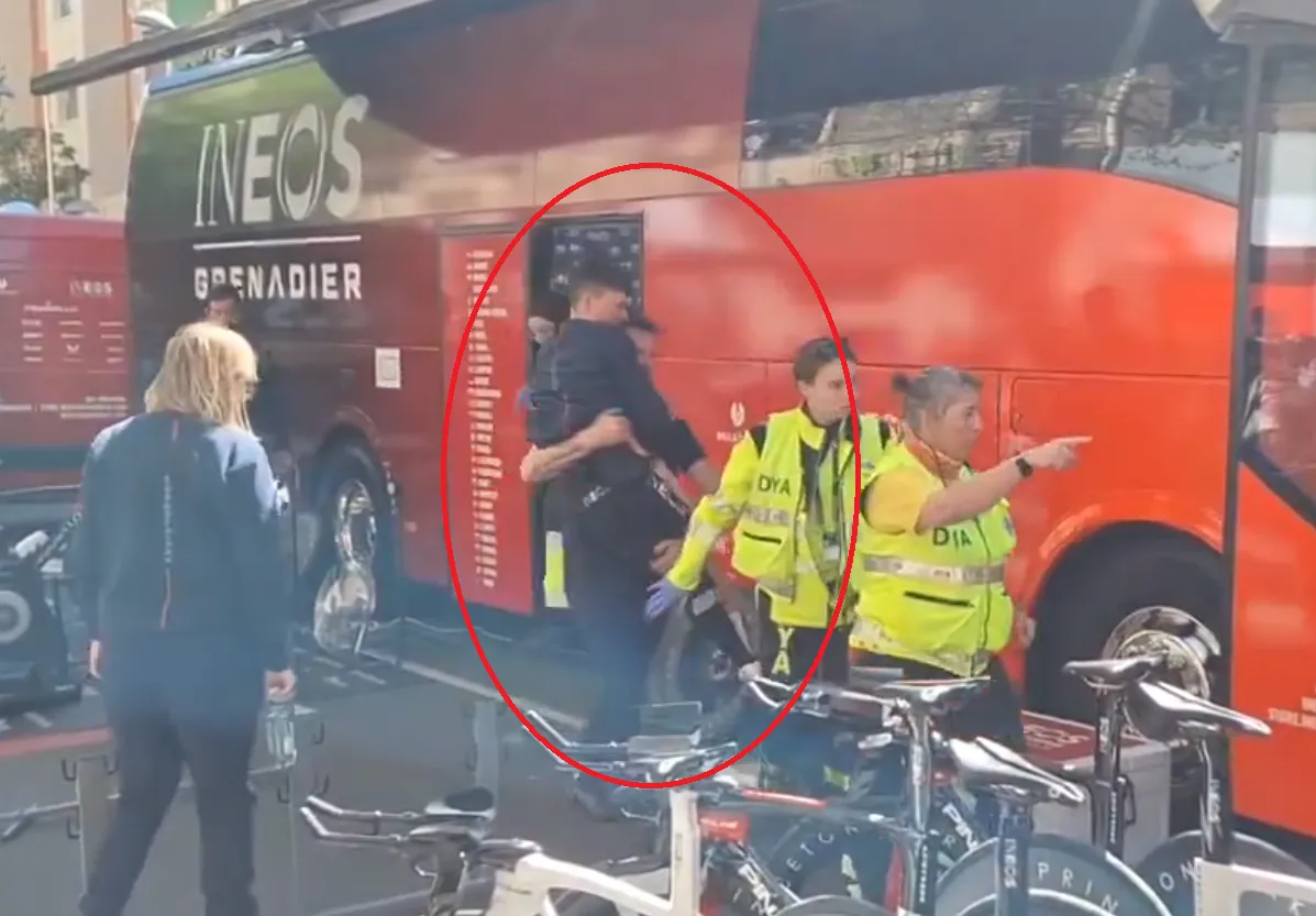 🎥 Drama voor Tom Pidcock: INEOS-kopman crasht tijdens tijdrit-verkenning, maar breekt niets