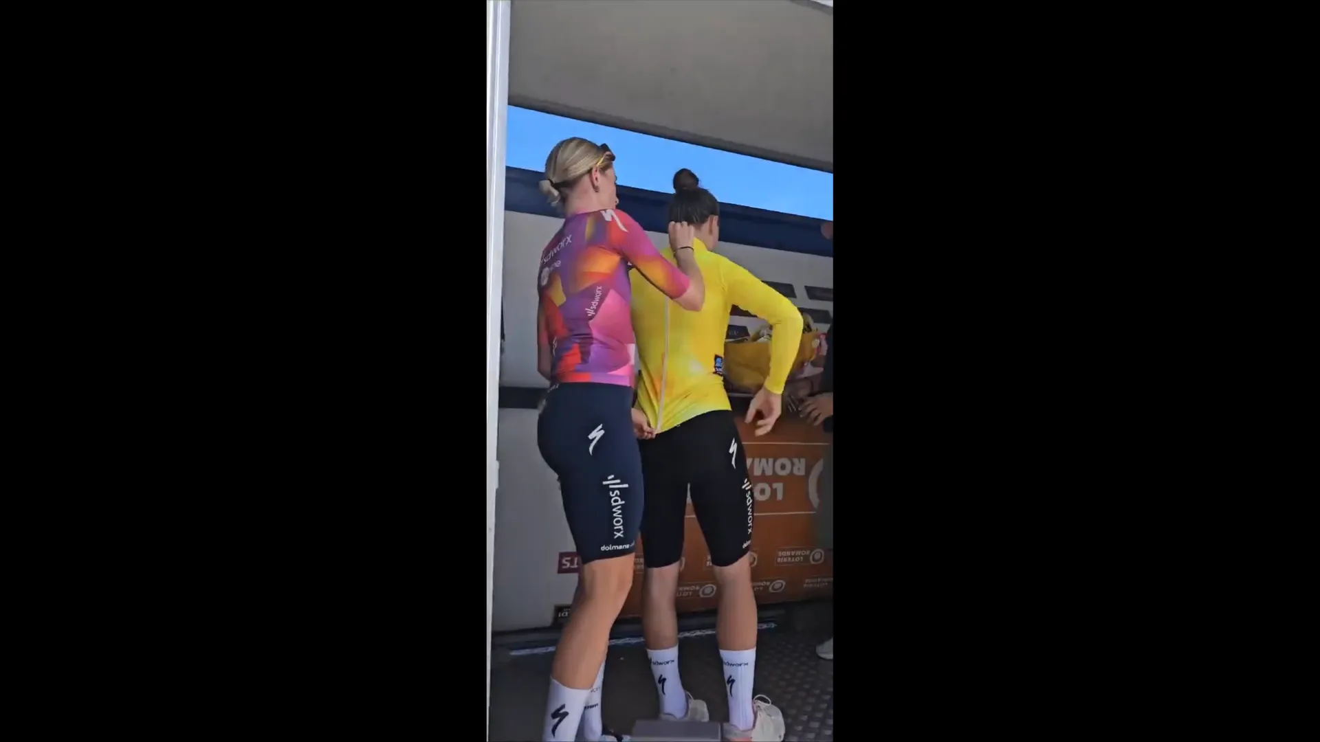 Discomfort and resignation can be read off Vollering's face: "They'll then ride for her"