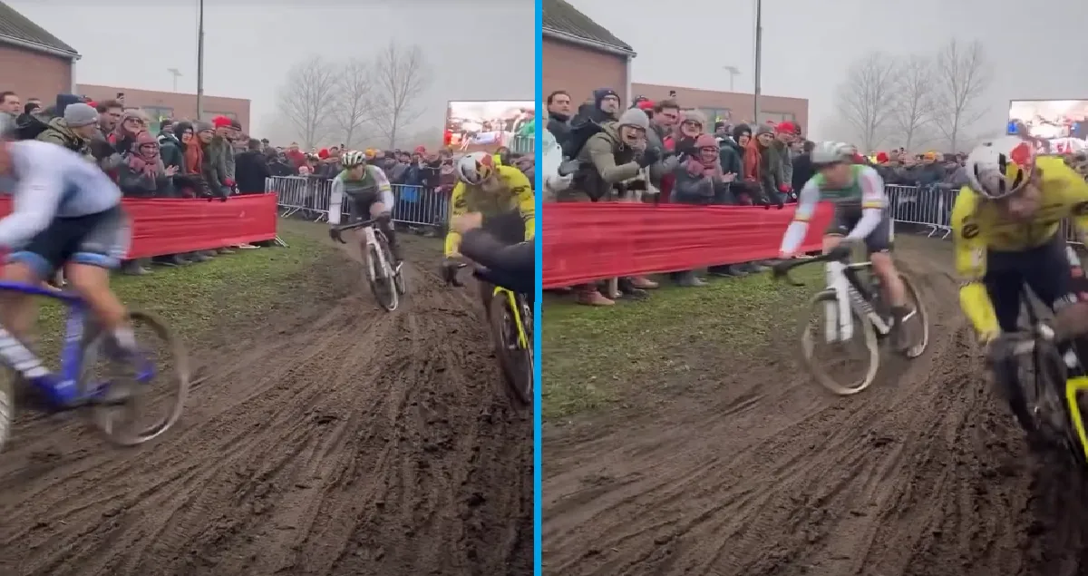 🎥 New footage of Wout van Aert's crash, Sven Nys urges: "Please stay behind the fences!"