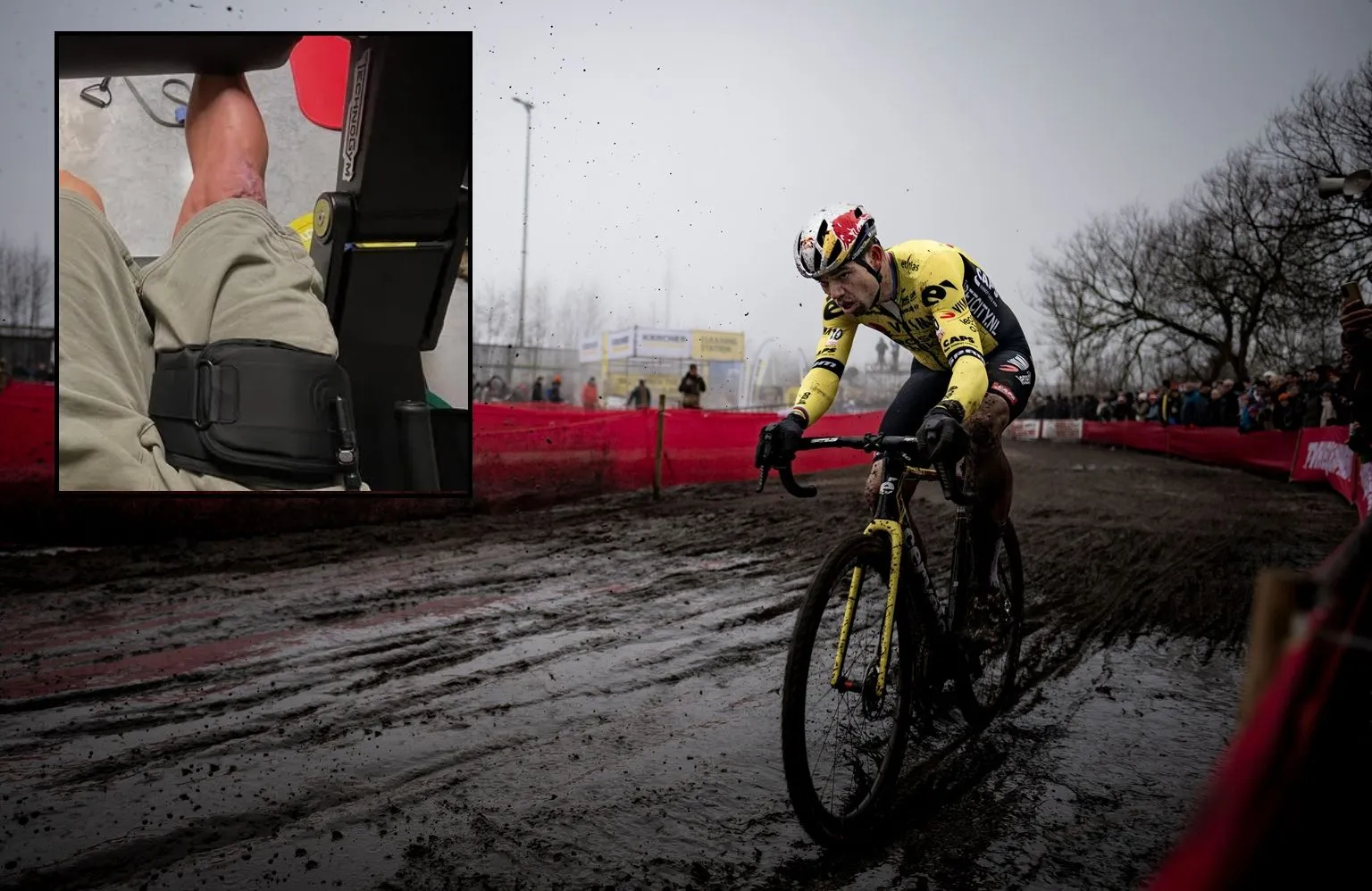 📸 Check that scar... Wout van Aert and his battered knee experienced busy final week of 2024