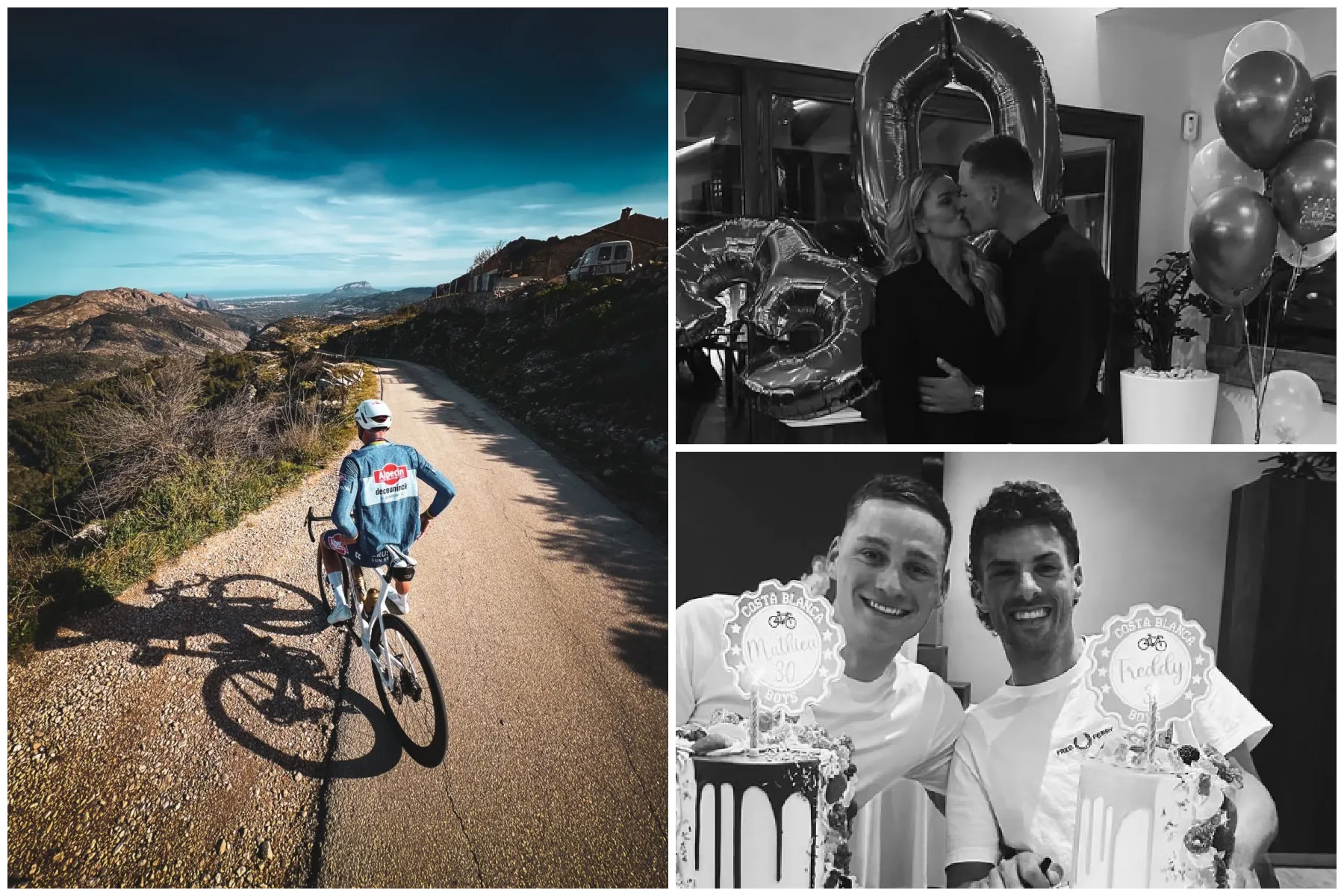 Op 30e verjaardag was Van der Poel niet in Benidorm, maar wel in Spanje voor zware training en taart