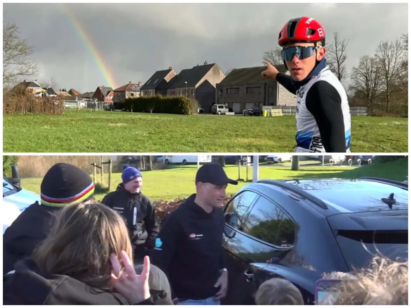 📸Mathieu arrives in 'his' Hoogerheide with a cool Lambo, Nys shows what his big goal Is