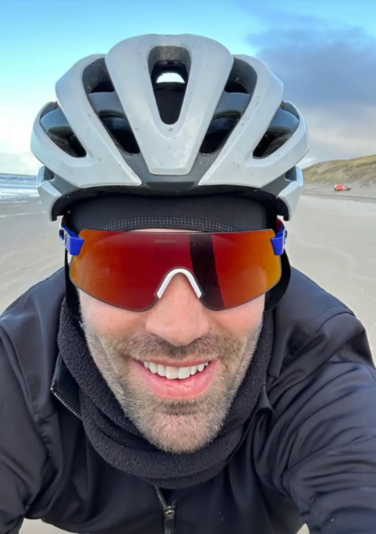 Dumoulin (31e) moest erg wennen in het zand van Egmond-Pier-Egmond race: 'Dat ben ik niet gewoon'