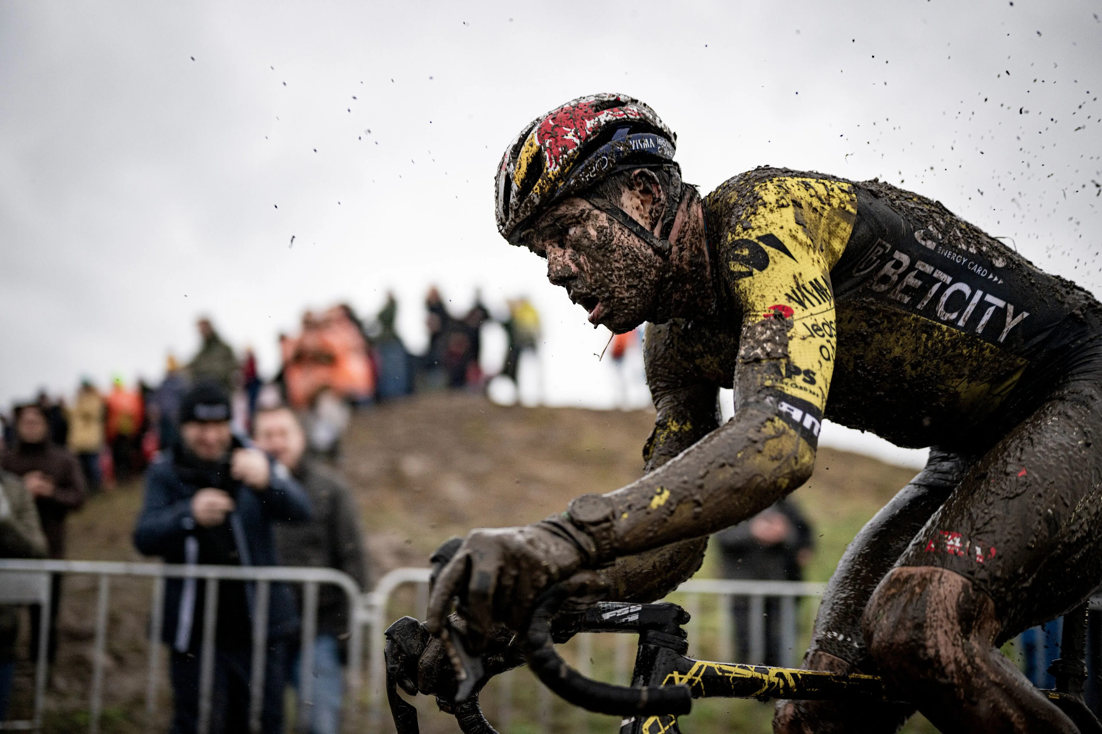 "Technically not my best race," Van Aert says with some sarcasm, but his heart rate offers hope