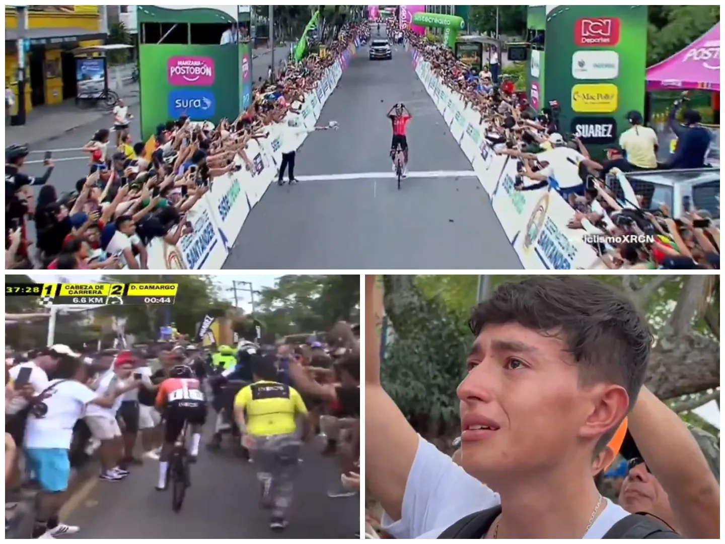 🎥 Uitzinnige Colombiaanse menigte en tranen van broerlief: Bernal doet het weer en pakt ook Colombiaanse wegtitel