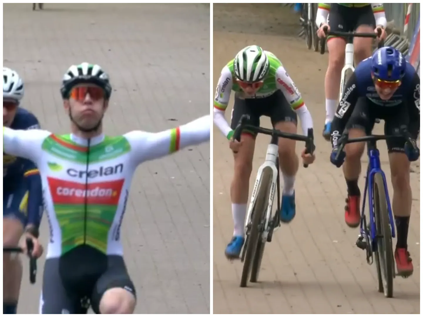 Zinderende sprints in Lille! Brand nipt te sterk voor Van der Heijden, Sweeck te machtig voor Aerts en Iserbyt