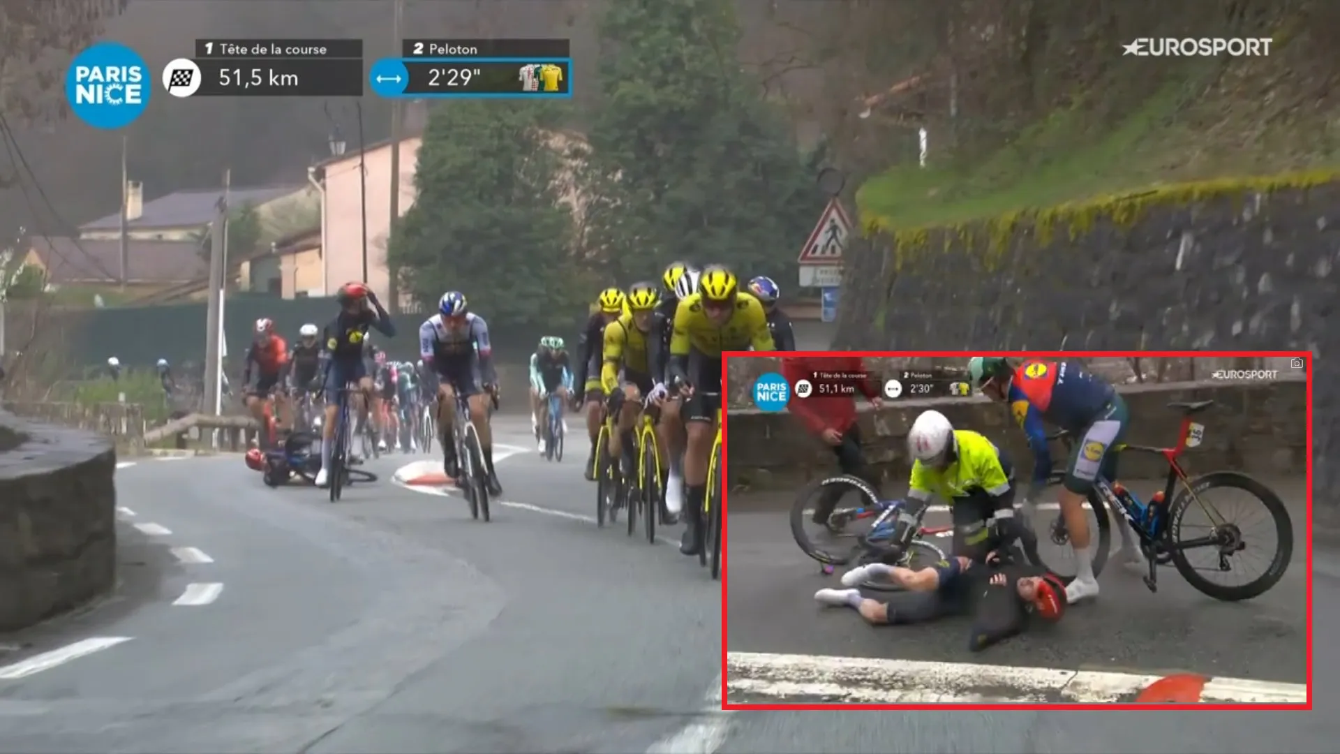 🎥 'Wielrennen is een meedogenloze sport', schrijft gevallen Skjelmose in openhartig social media-bericht