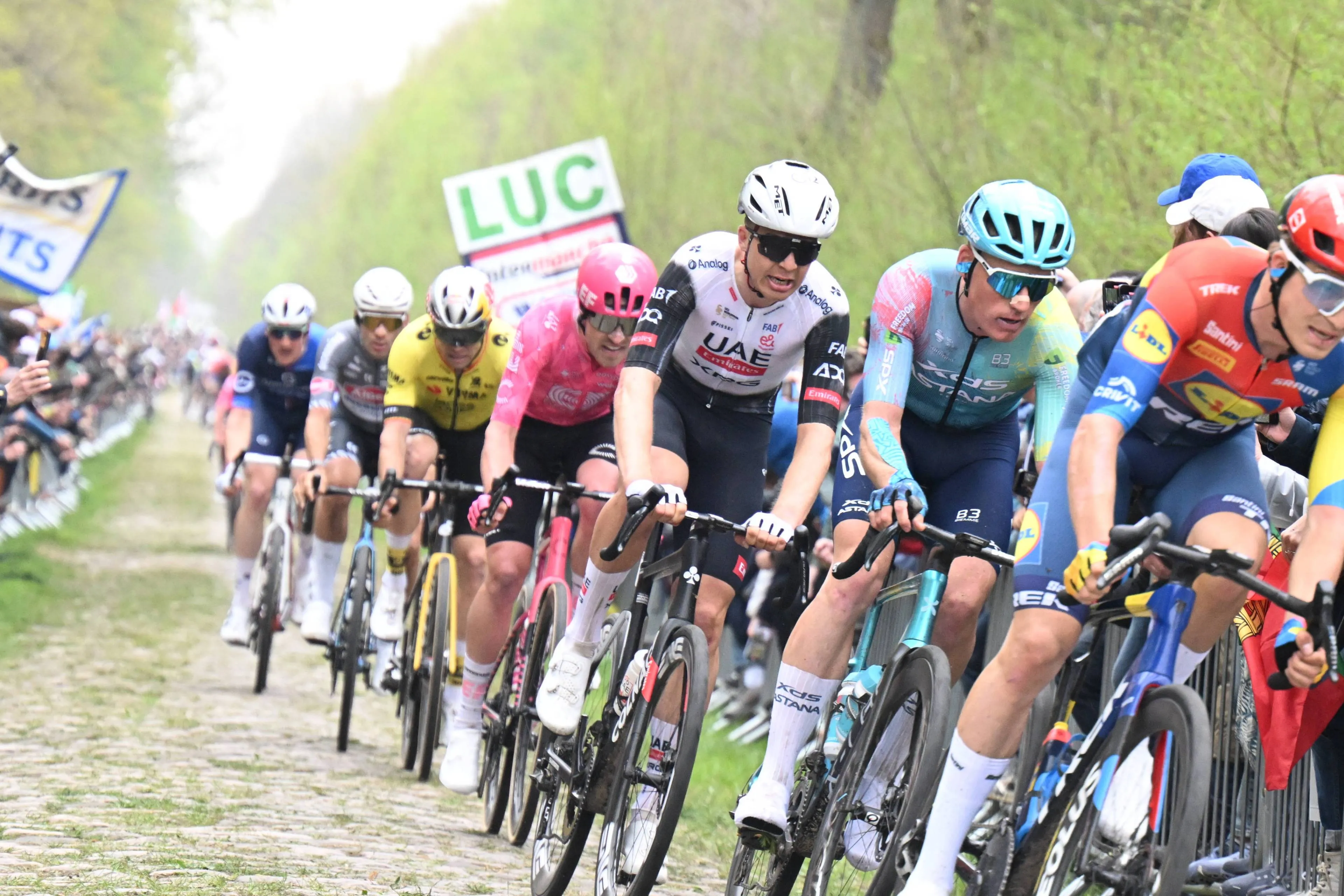 Uit woorden van Pogacar tegen ploegmakker Vermeersch mogen we wel opmaken dat dit niet zijn Waterloo was in Roubaix