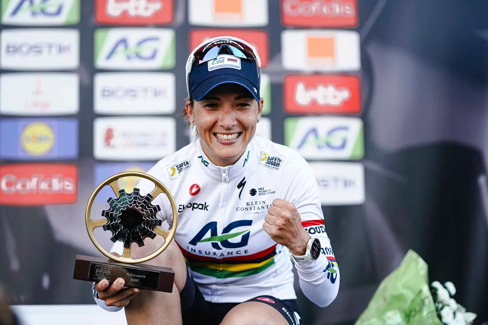 Na Luik-Bastenaken-Luik opnieuw raak voor Kimberly Lecourt Pienaar: verslaat Faulkner in sprint-à-deux na lange aanval