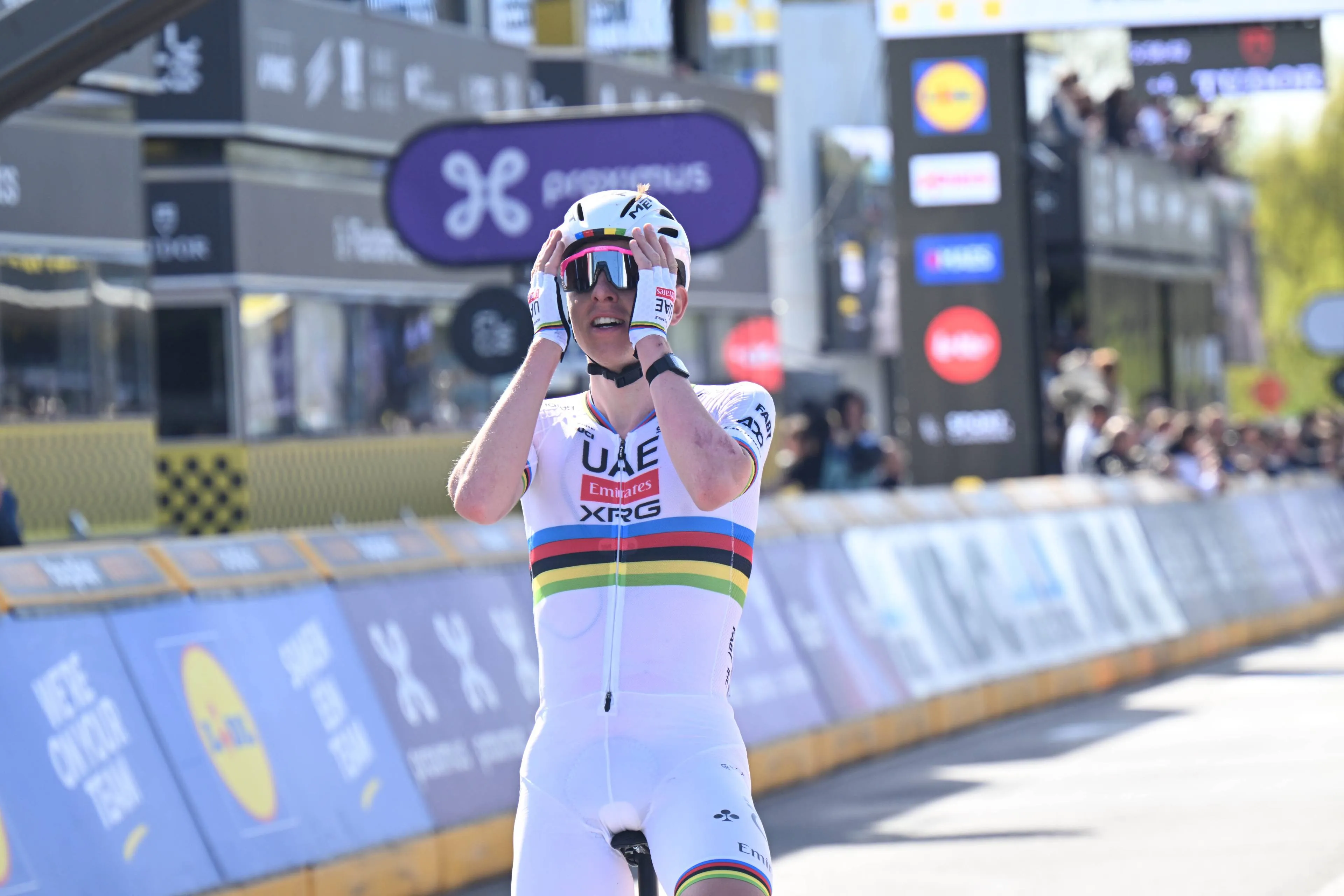 Pogacar pulverized records on his way to a second Tour of Flanders victory, but van Aert is the big moral winner