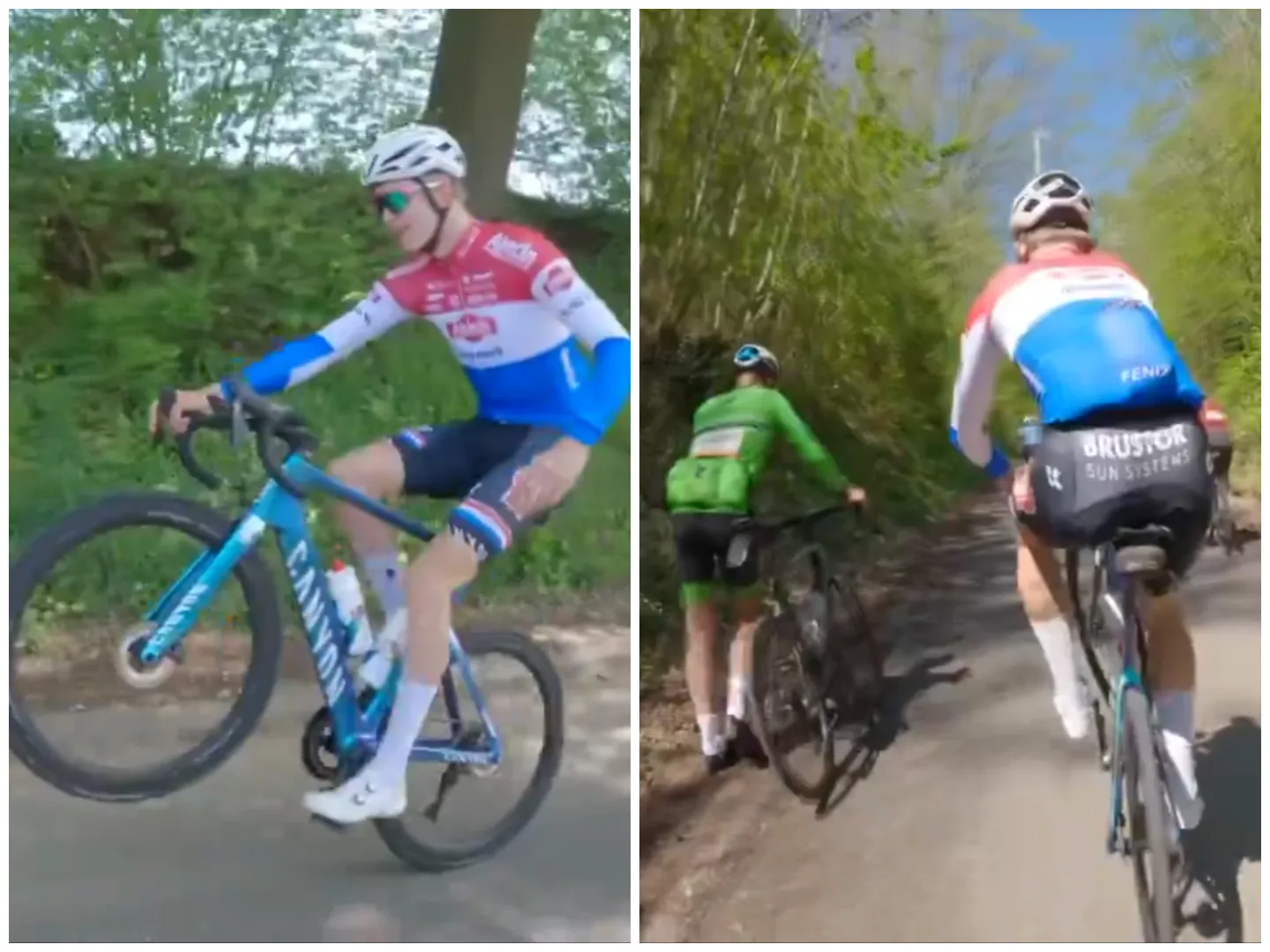 🎥 Op KOM-jacht? Tibor Del Grosso rijdt op één wiel de volledige Eyserbosweg omhoog