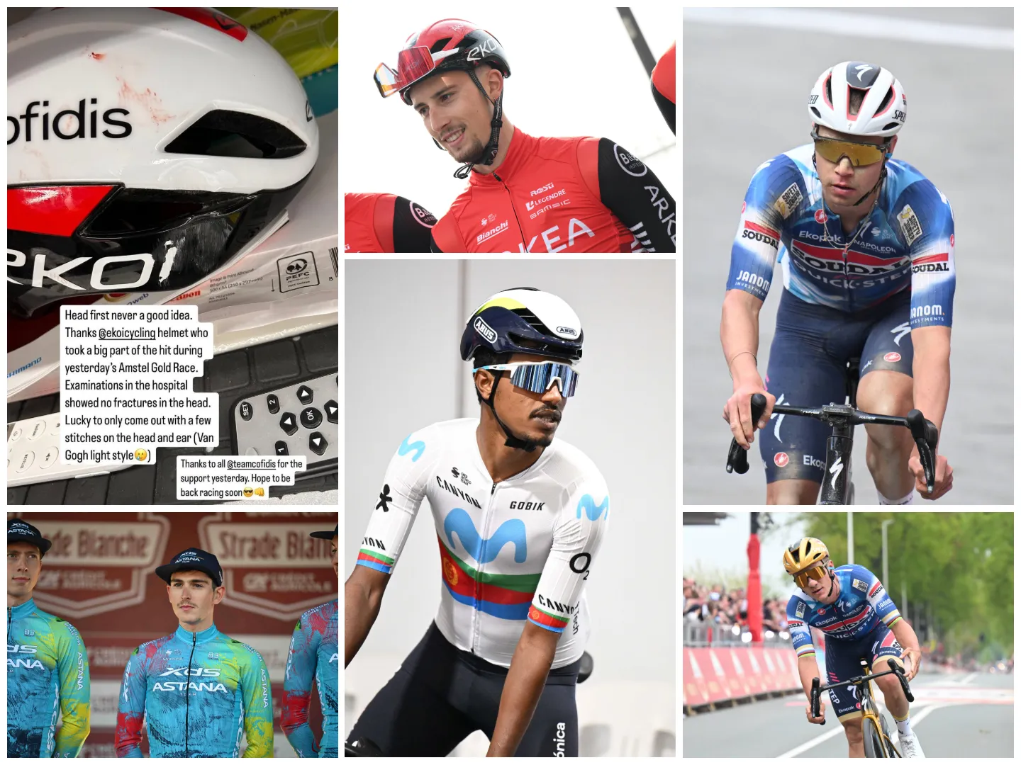 valpartijen crashes amstel gold race