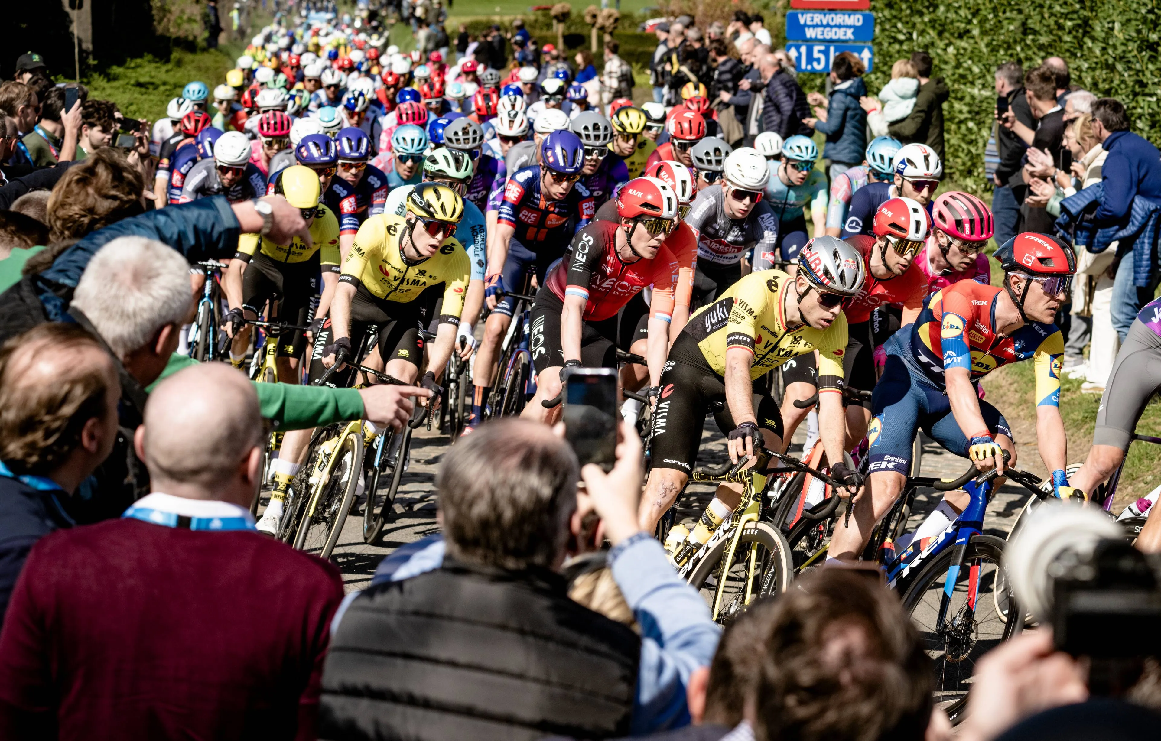 Jorgenson uses the experience he had with van der Poel in last year's Tour of Flanders: "I'll have that knowledge on Sunday"