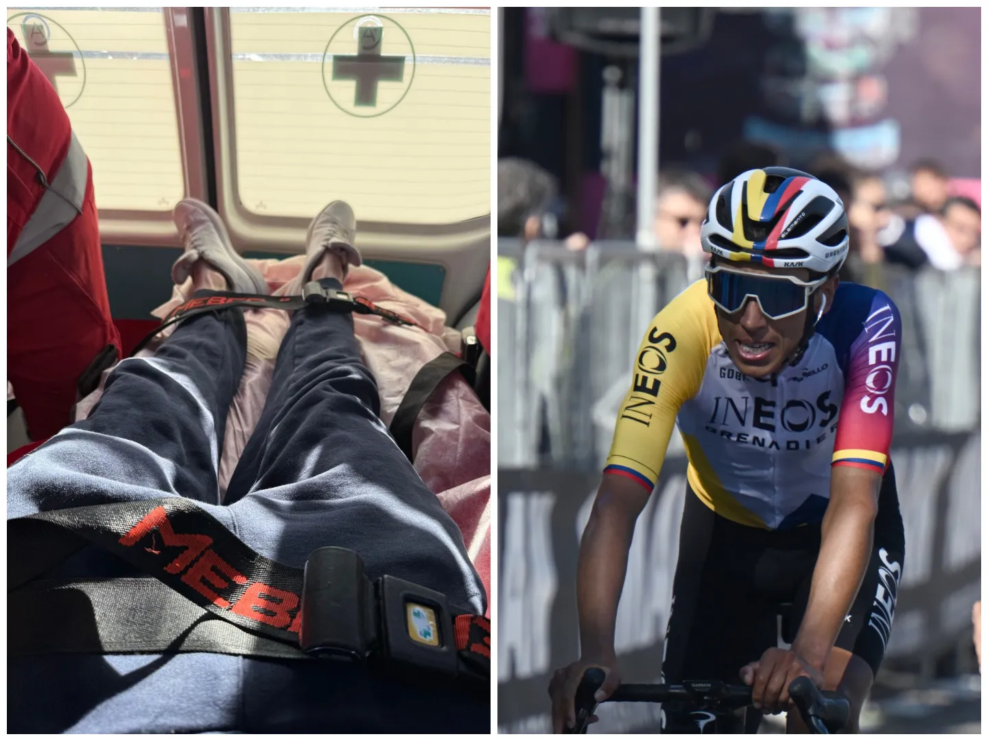 Terwijl Arensman klassement vanuit ambulance kan vergeten, is Bernal weerbaar: 'Heb afgelopen 5 jaar ook niet opgegeven'