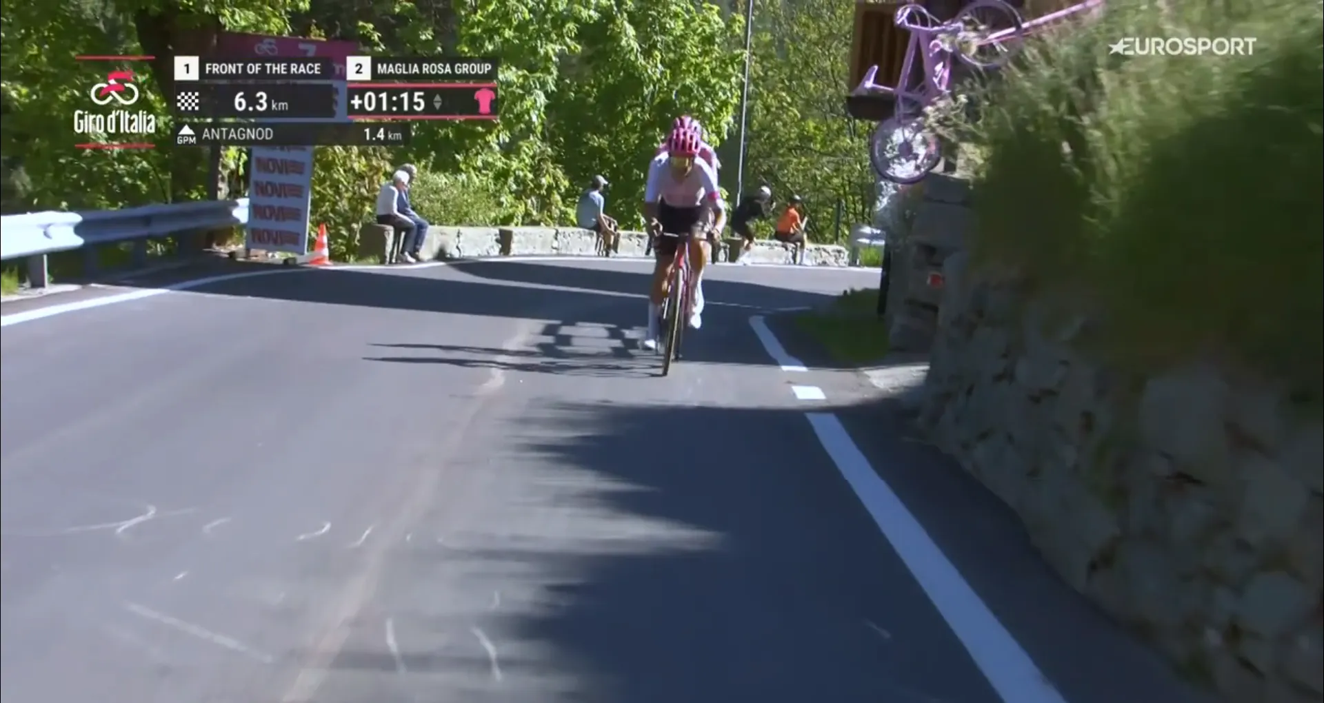 Carapaz and Del Toro gain time on Yates in relatively uneventful queen stage of the Giro, Prodhomme impressively holds off favorites