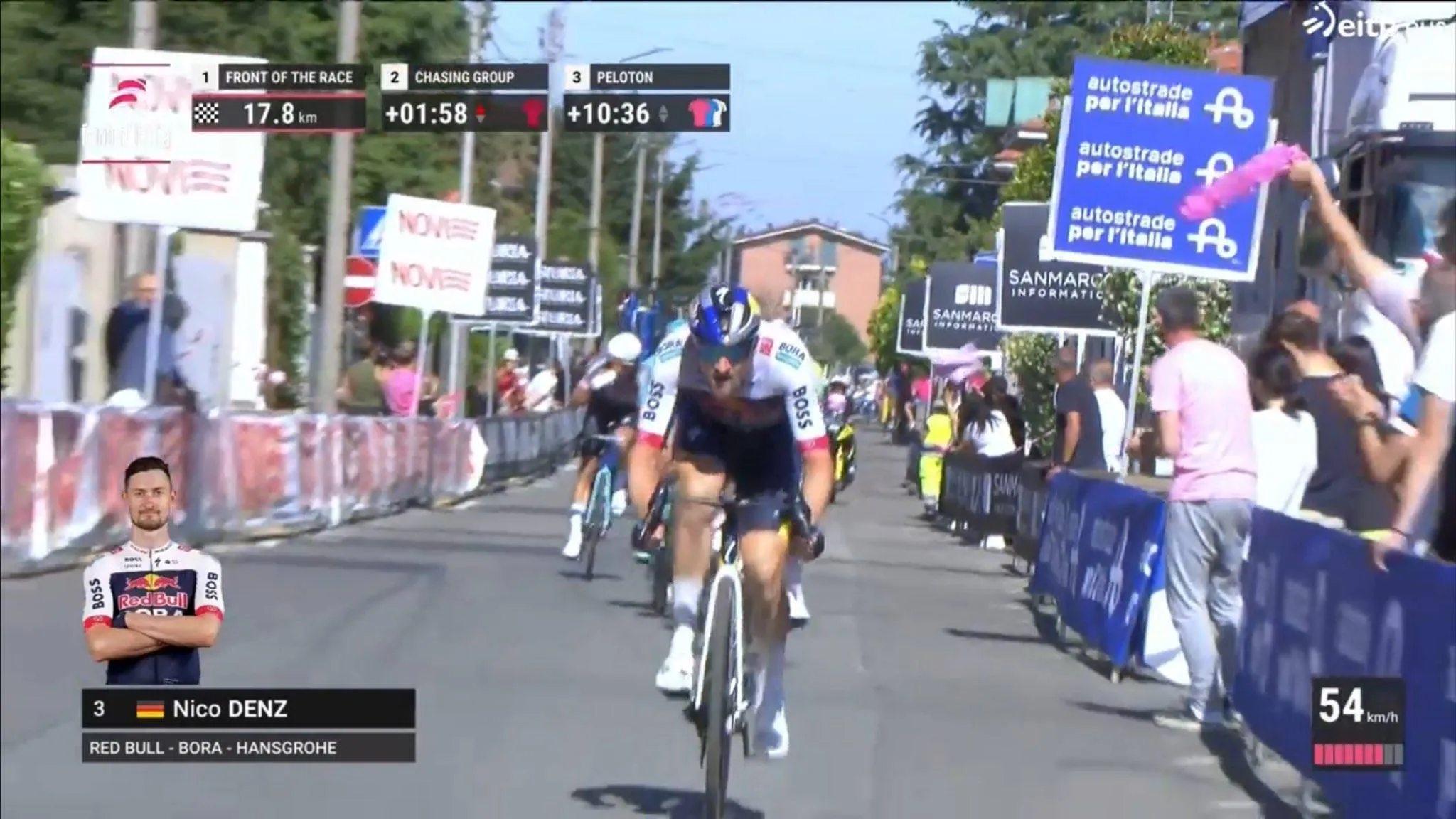 Let's Denz! Red Bull-Duitser spoelt Giro-pech van zijn ploeg weg met ritzege in kopgroep tegen Van Aert, Pedersen en Hoole