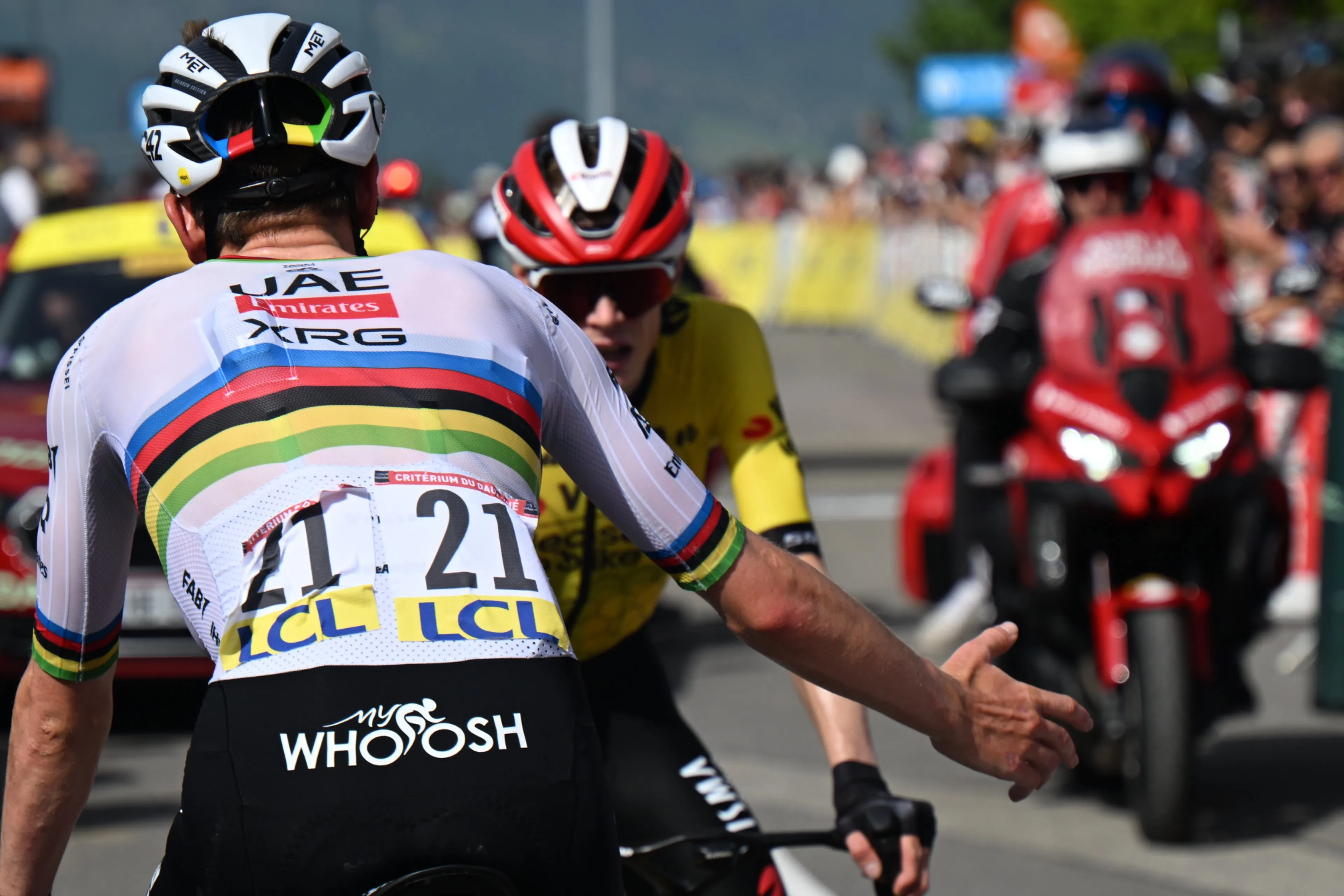 Koerstactiek Vingegaard en Evenepoel viel op bij De Cauwer: 'Ga niet zeggen dat hij geen moeite heeft gedaan, maar...'