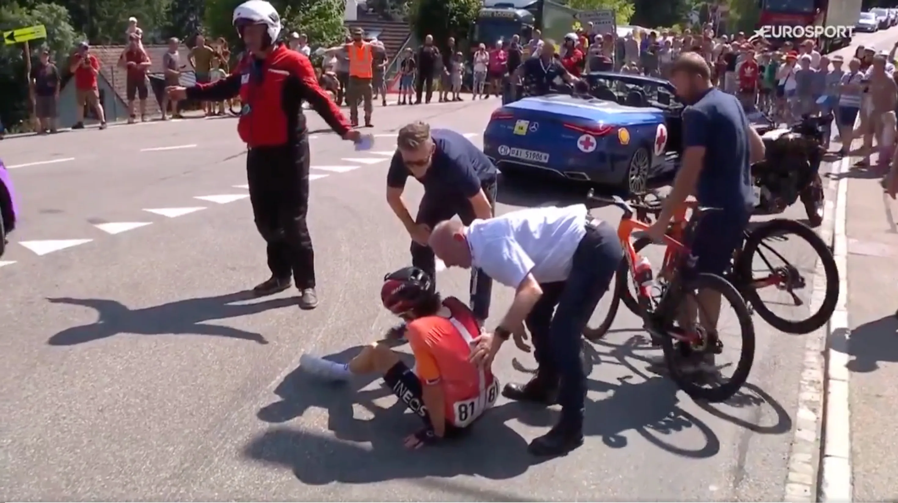 🎥 De laatste Tour van Geraint Thomas in gevaar na lelijke val in Zwitserland? Abandon voor vierde etappe
