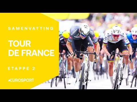 🎥 Samenvatting etappe 2 Tour de France 2025: Van der Poel maakt favorietenrol (en gele droom) nog eens waar