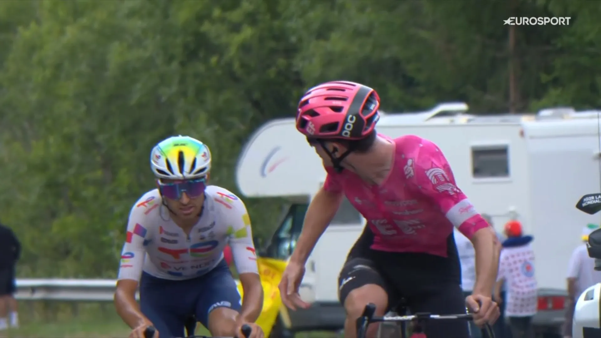 Breakaway riders clashed with Jegat during stage 20 of the Tour: "Velasco called me names"