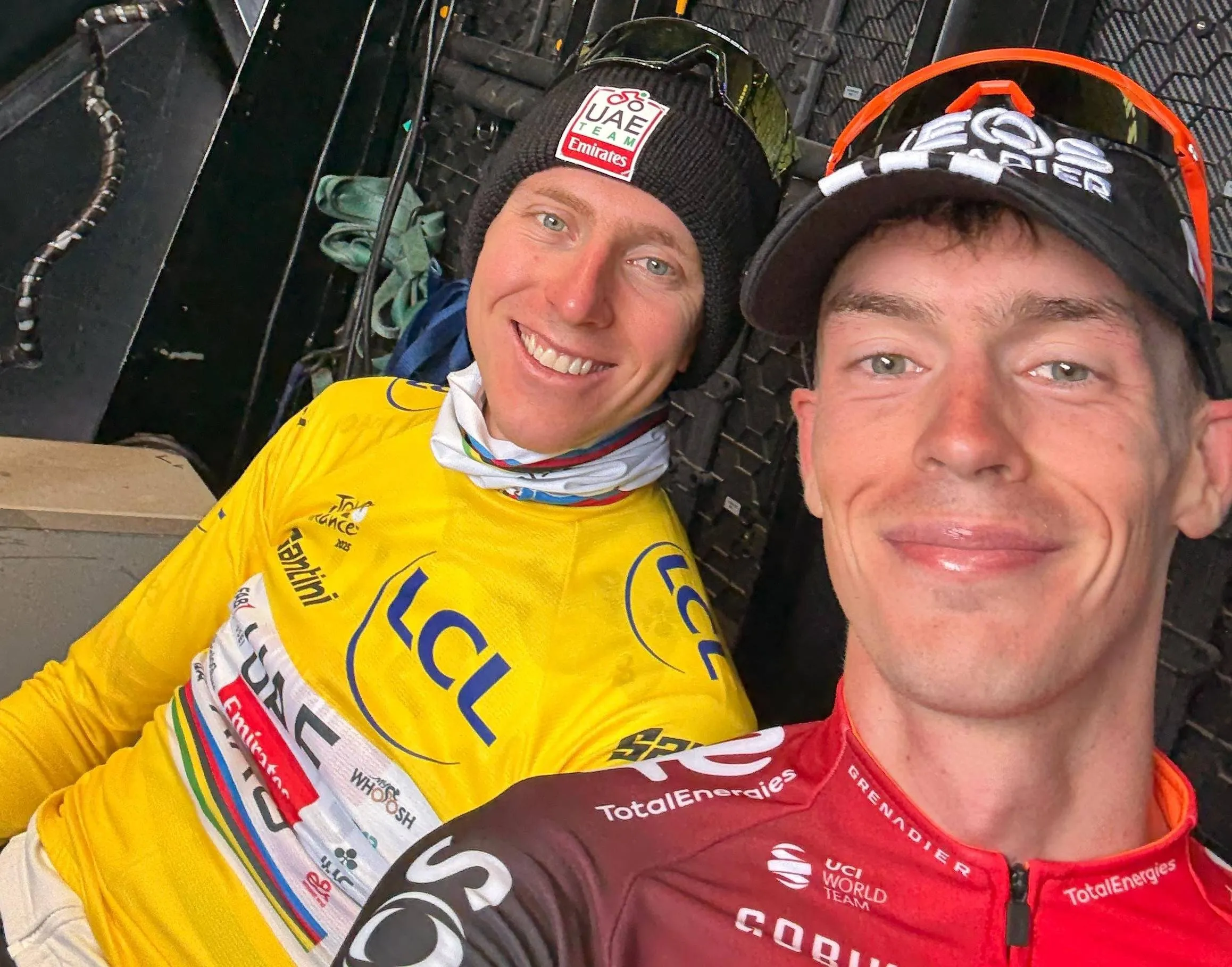 Pogacar has encouraging words for Evenepoel and praises Arensman: "I knew then that he was a super rider"